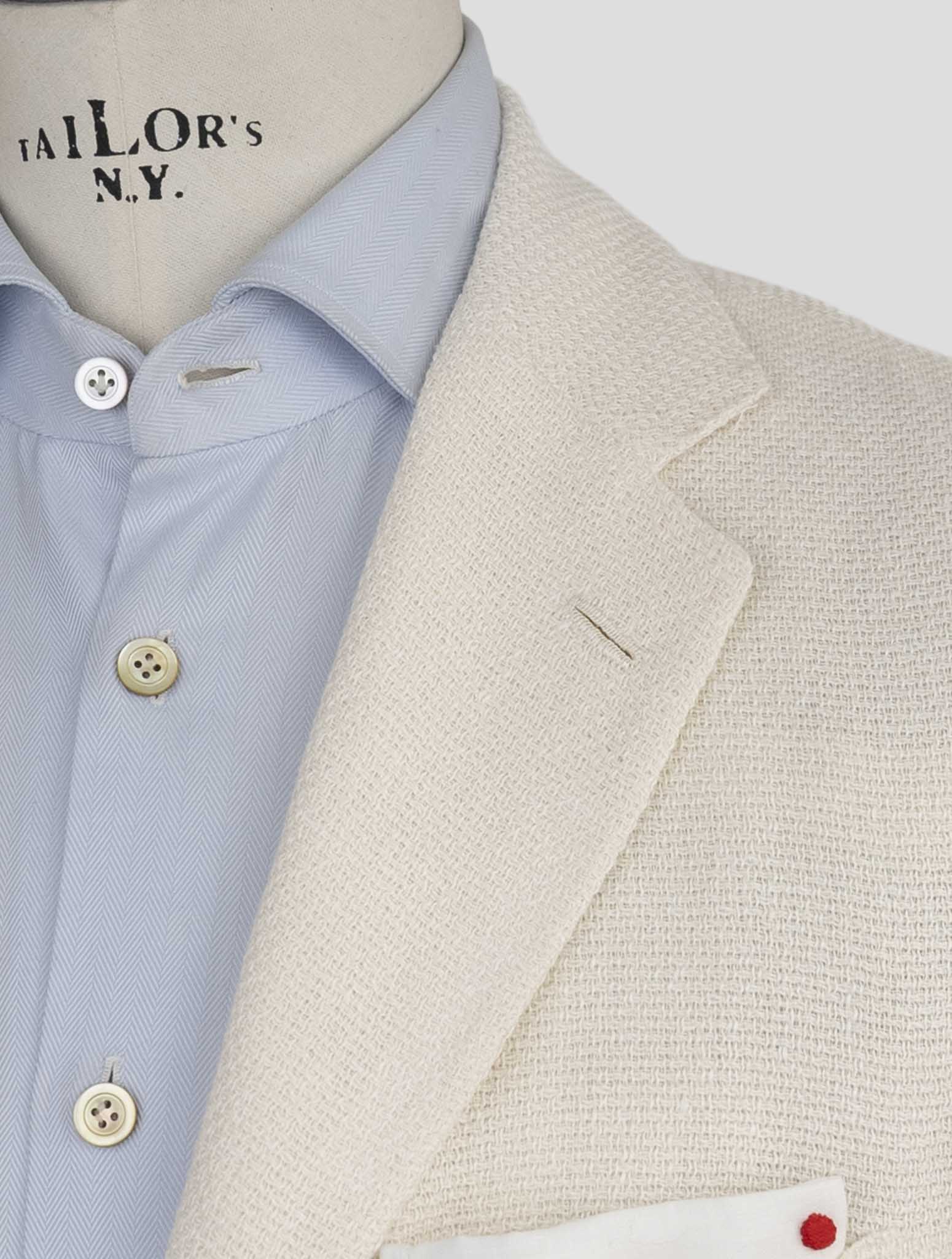 Kiton Brown Linen Cashmere Silk  Blazer