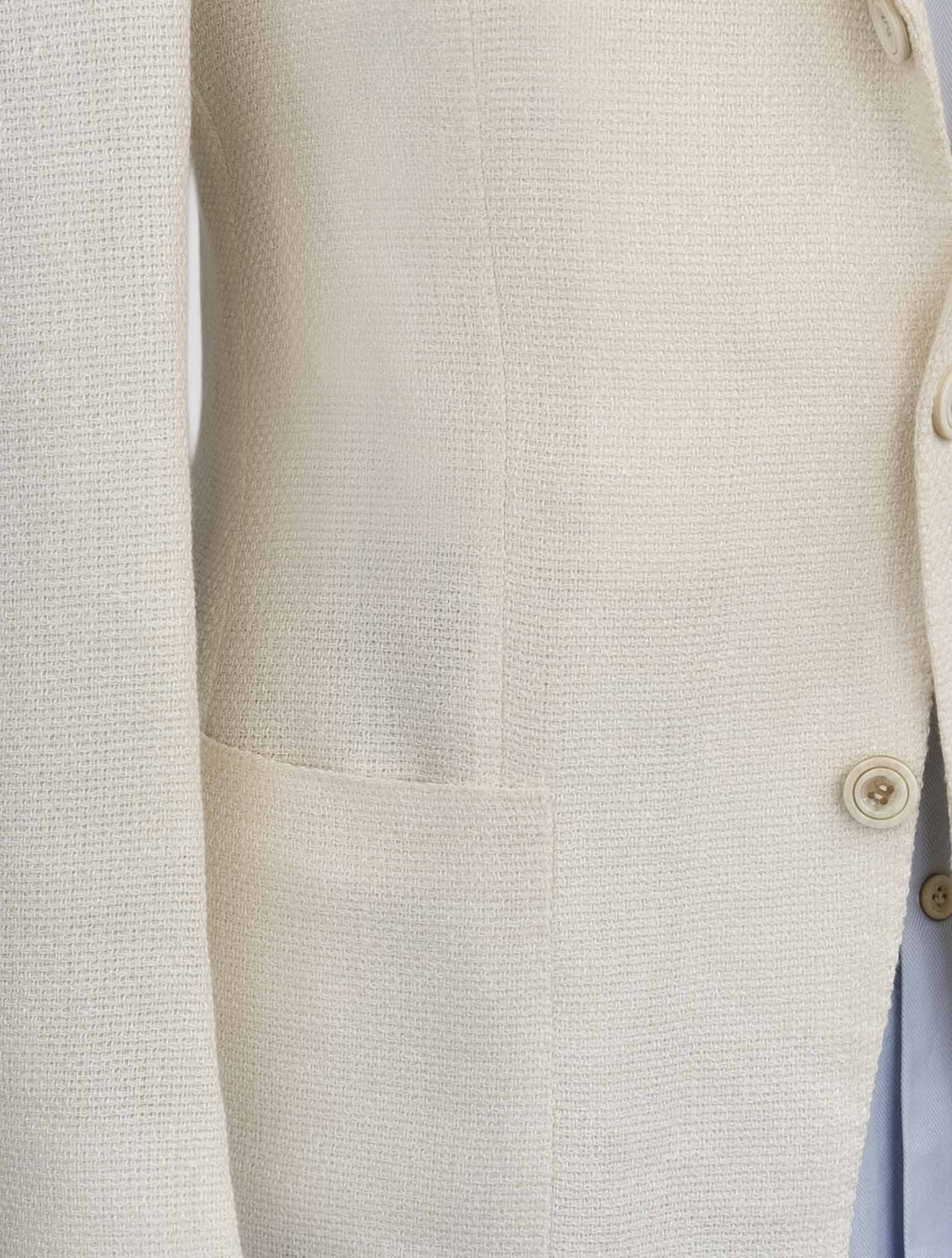 Kiton Brown Linen Cashmere Silk  Blazer