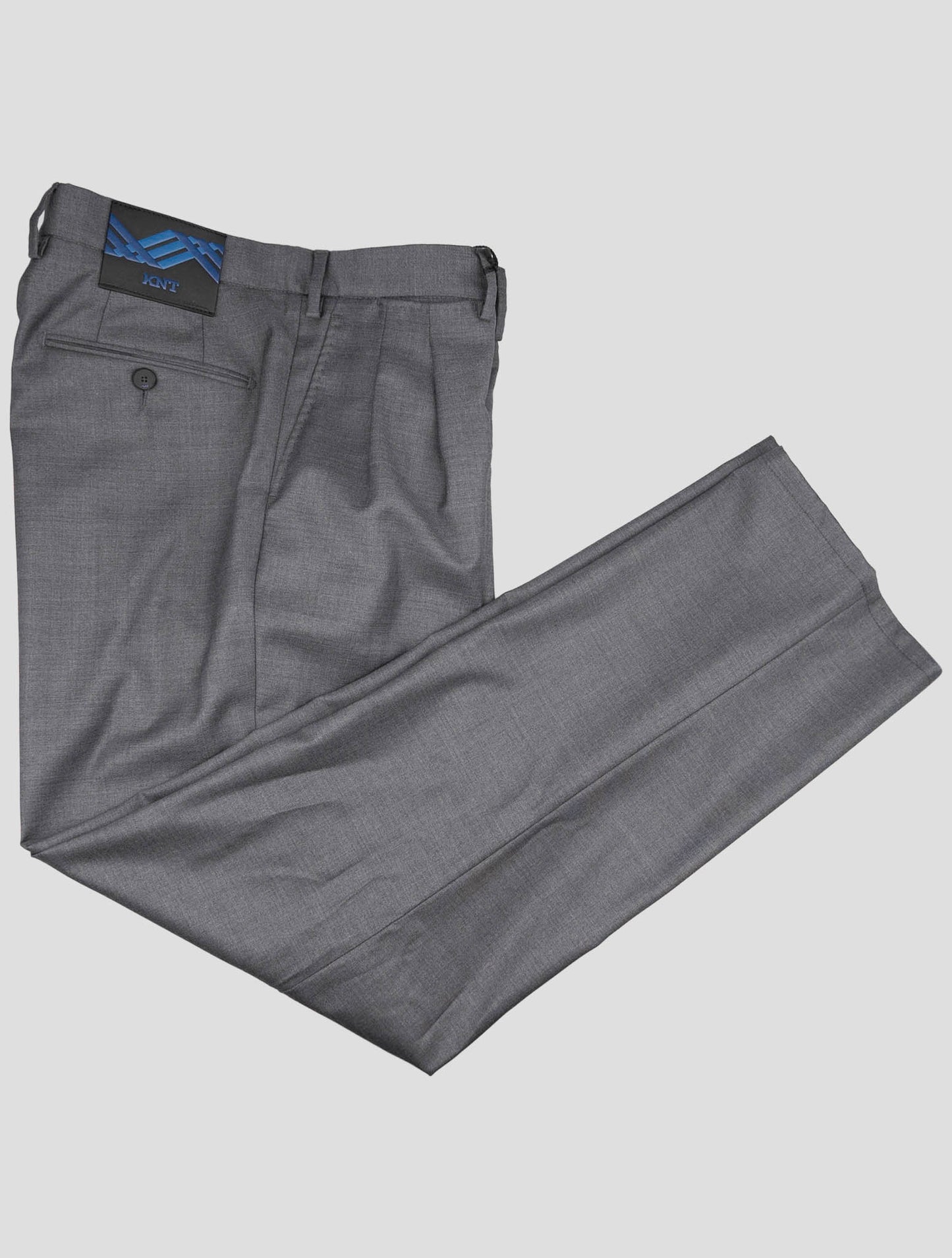 Kiton Knt Gray Virgin Wool Pants