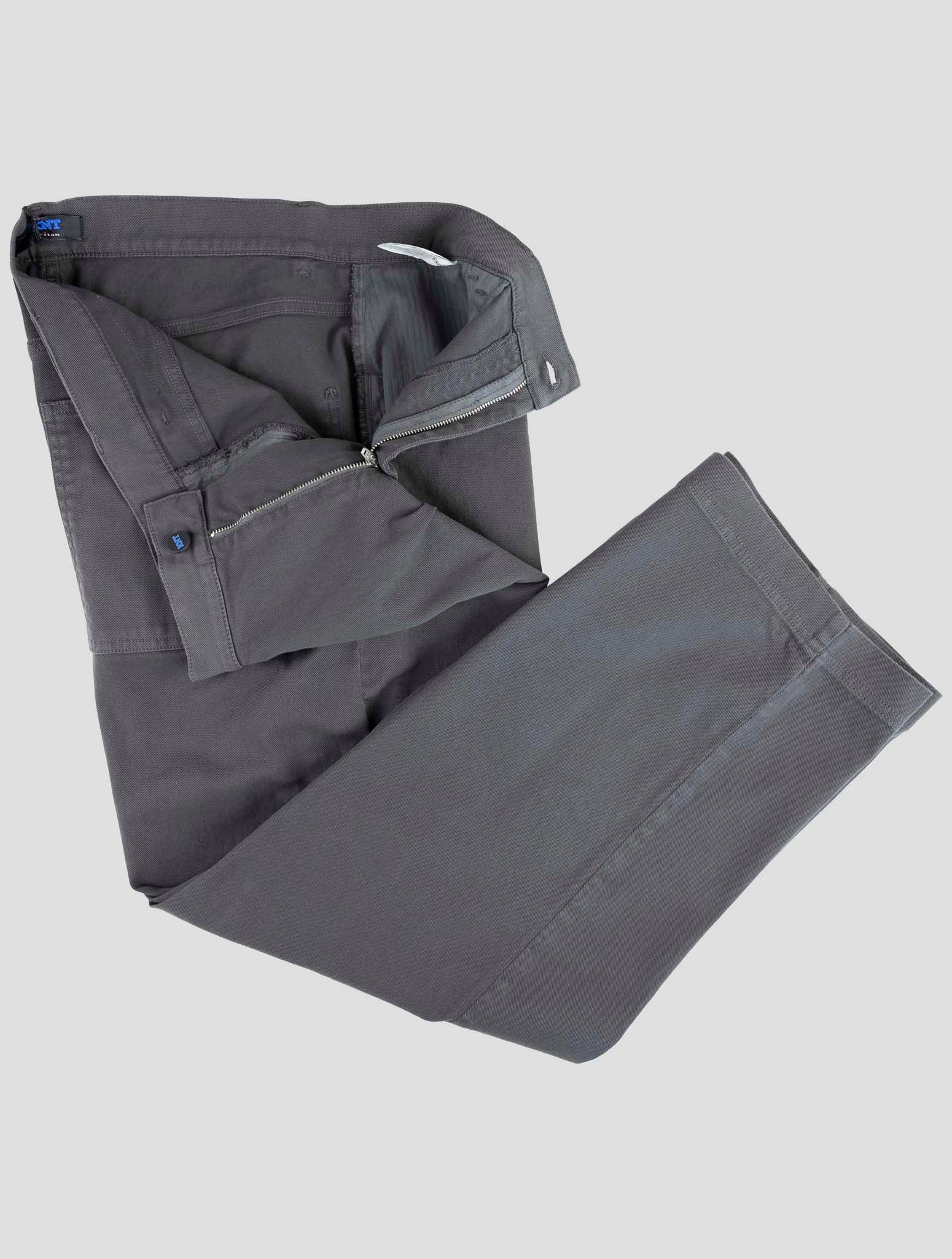 Kiton Knt Dark Gray Cotton Ea Jeans