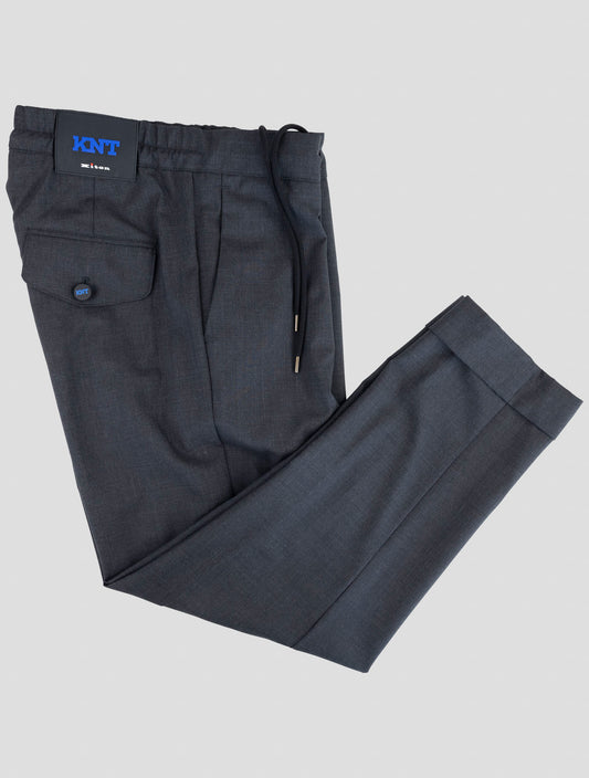 Kiton Knt Gray Wool Cargo Pants