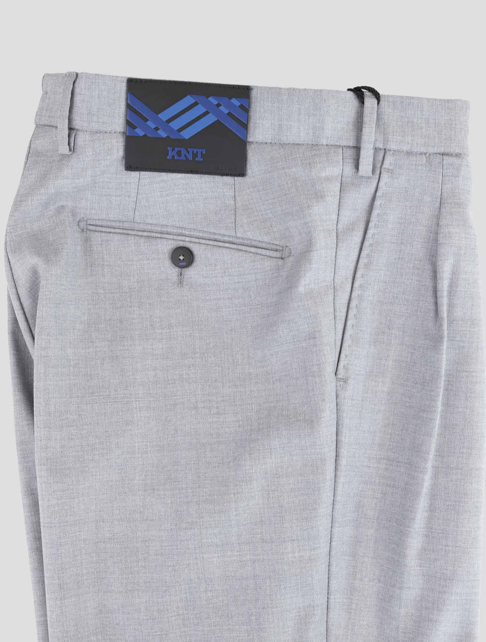 Kiton Knt Gray Virgin Wool Pants