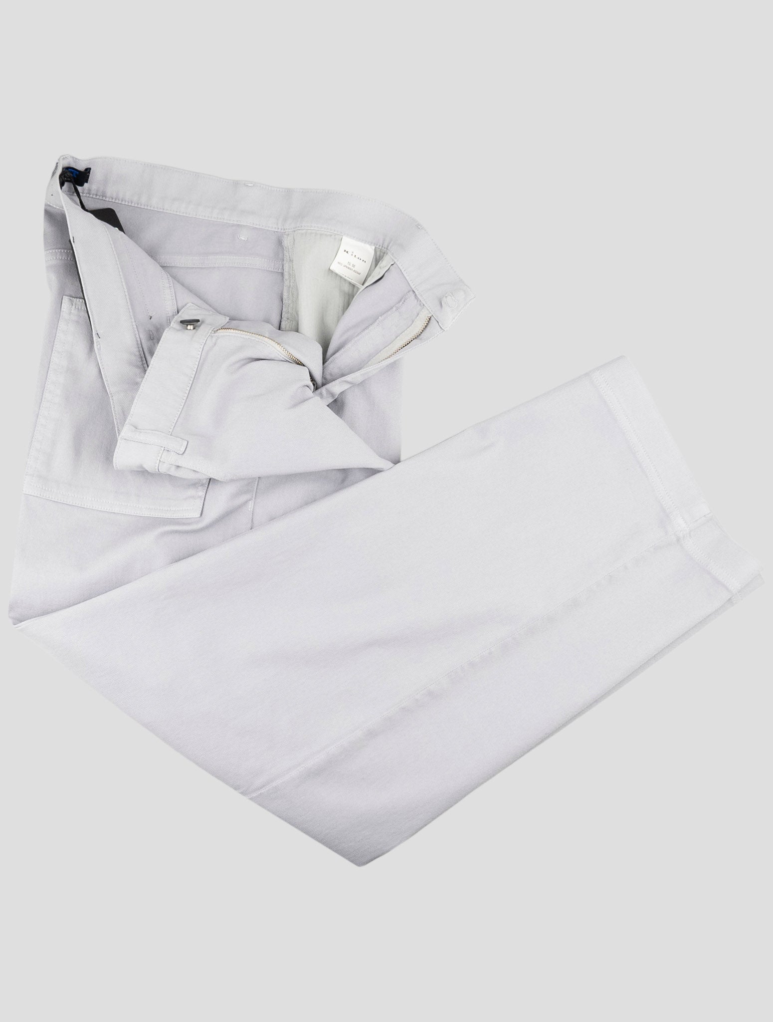 Kiton Knt Light Gray Cotton Ea Jeans