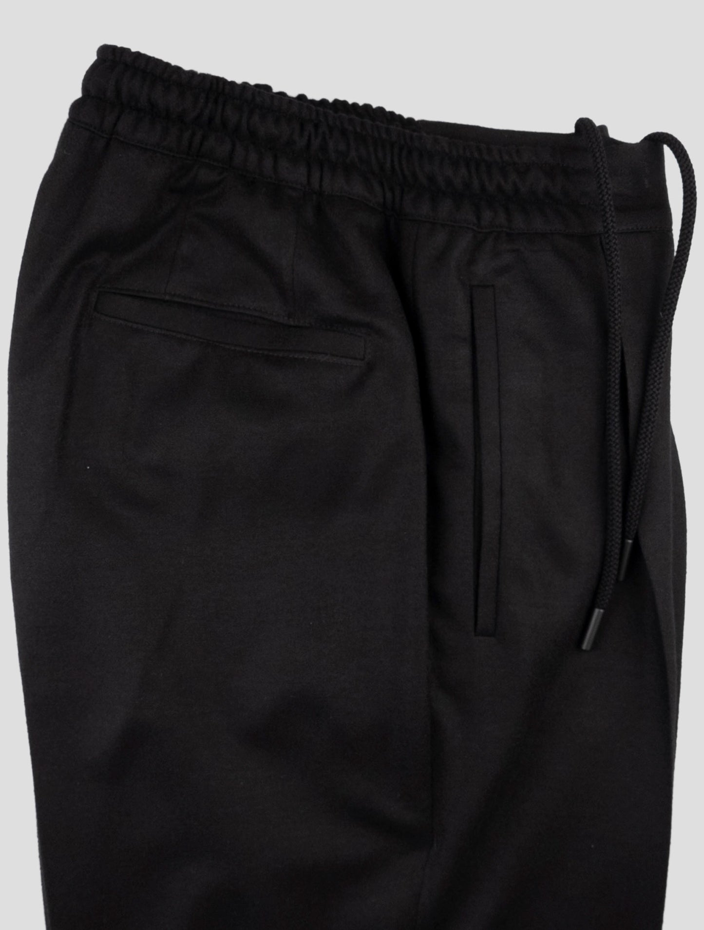 Kiton Knt Black Virgin Wool Pants