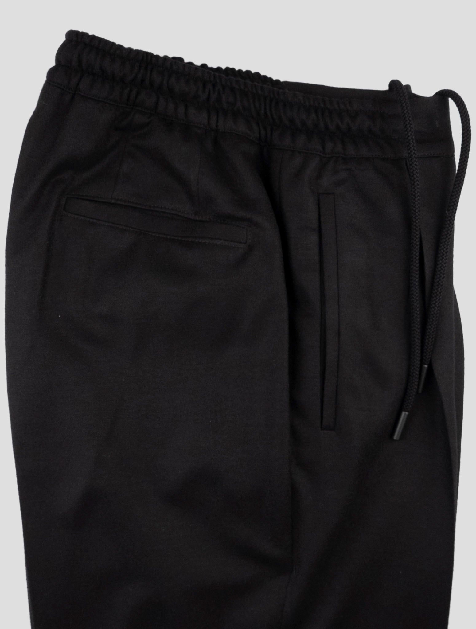 Kiton Knt Black Virgin Wool Pants