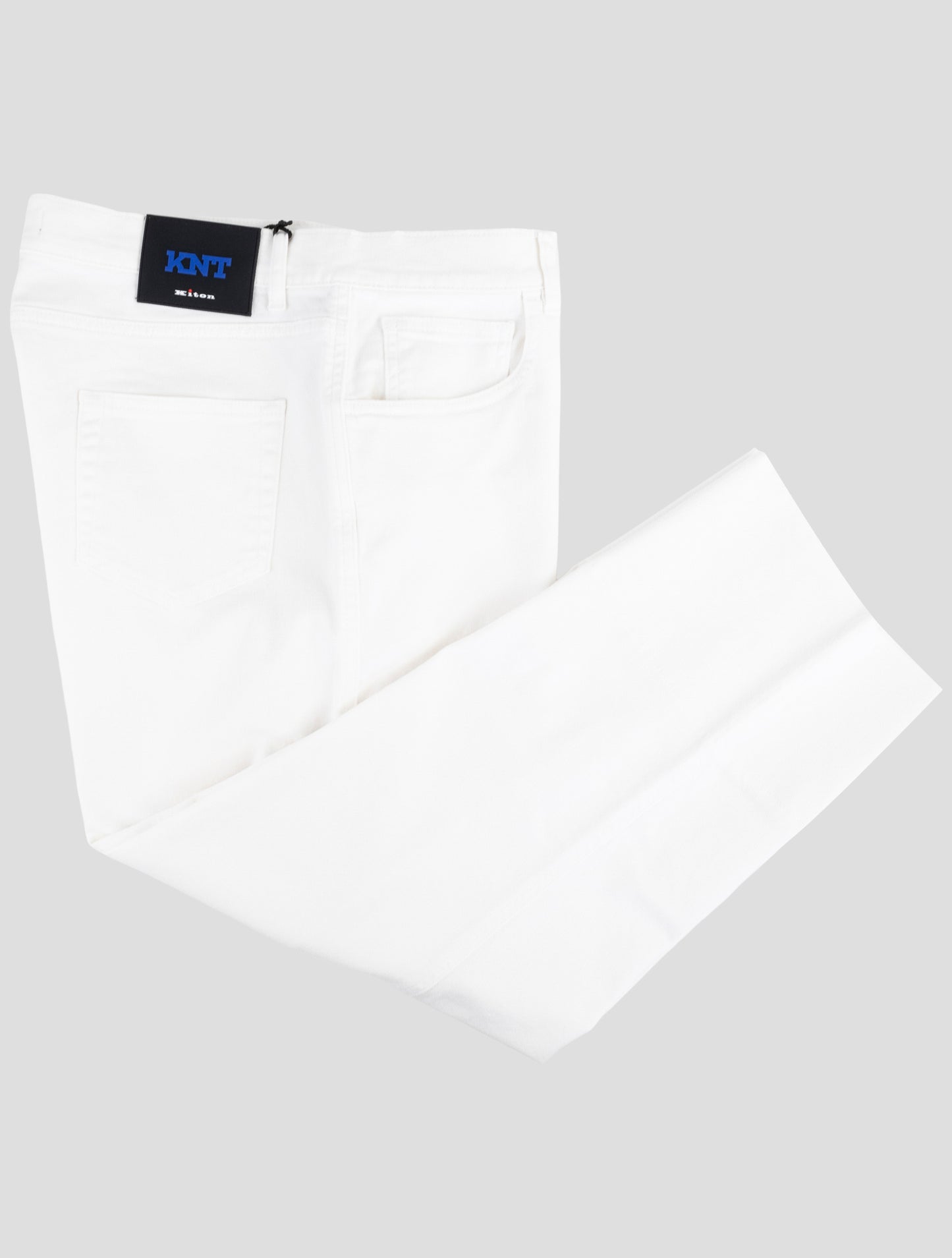 Kiton Knt White Cotton Ea Jeans