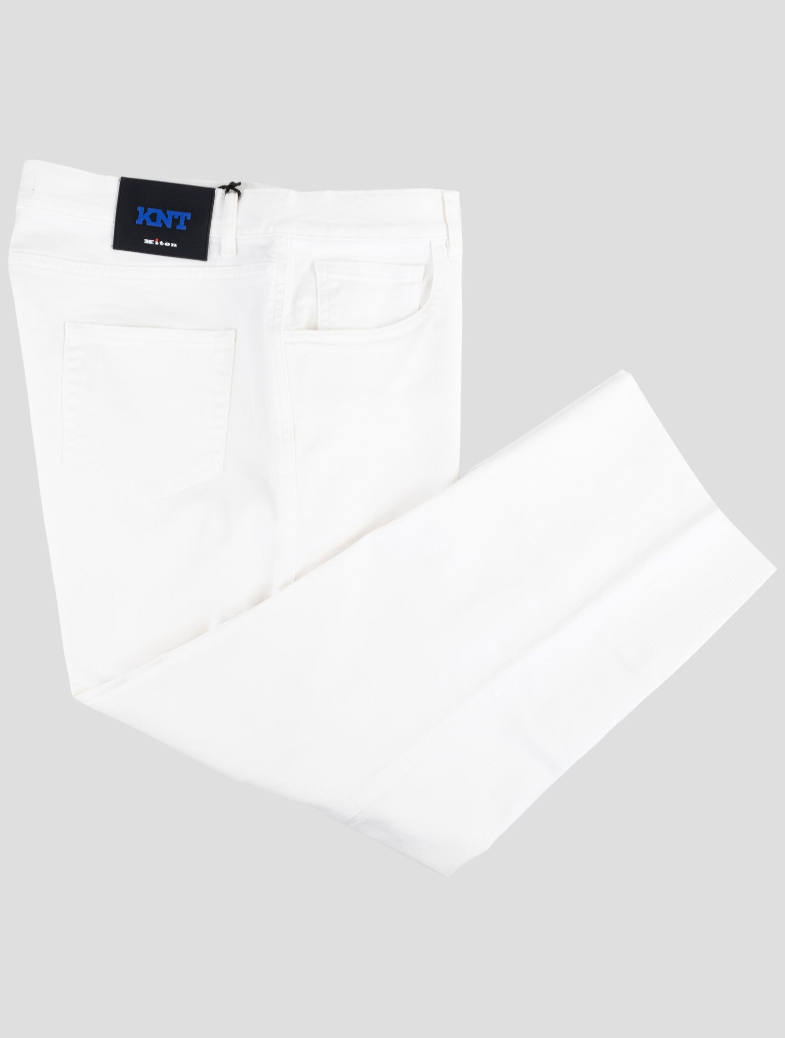 Kiton Knt White Cotton Ea Jeans