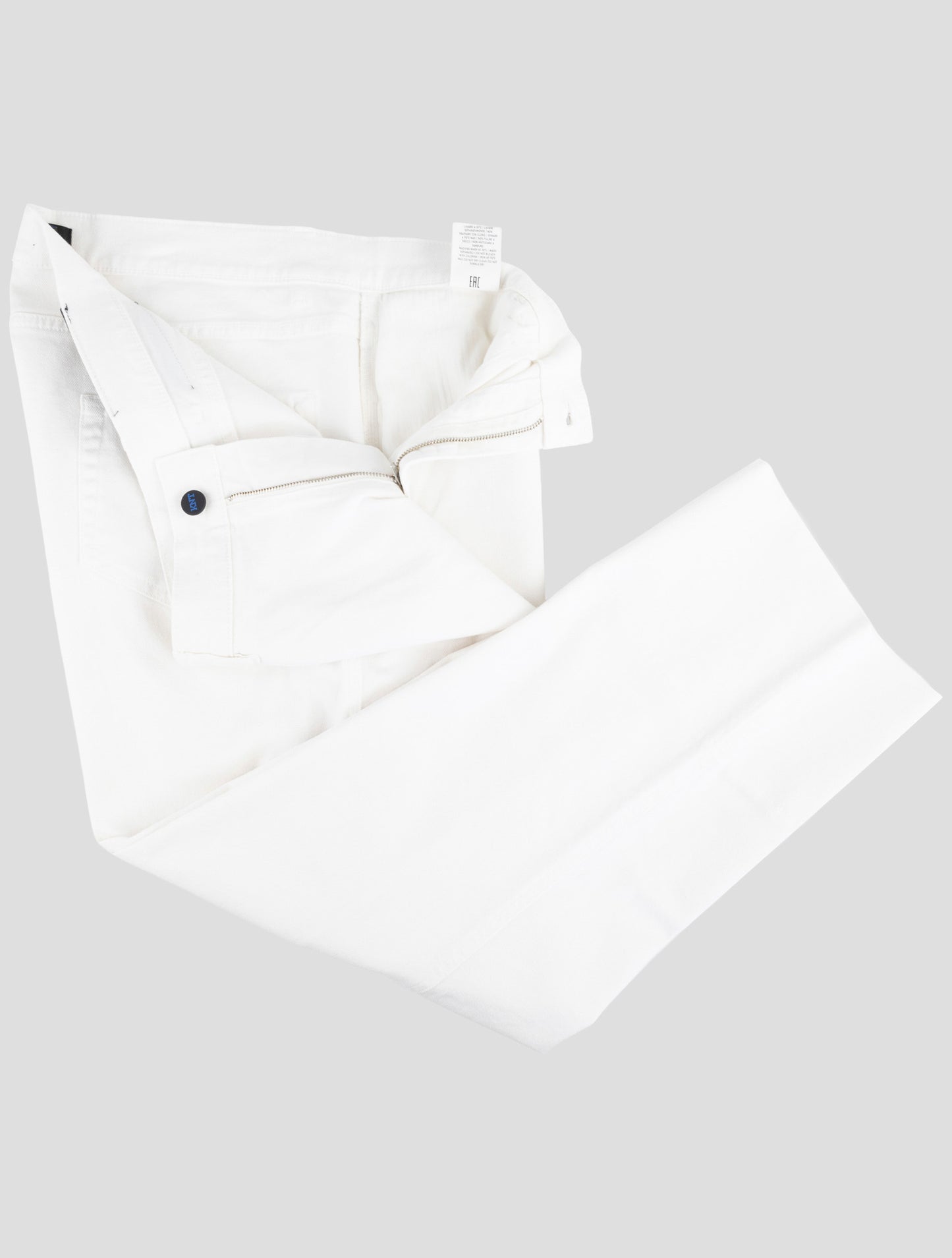 Kiton Knt White Cotton Ea Jeans