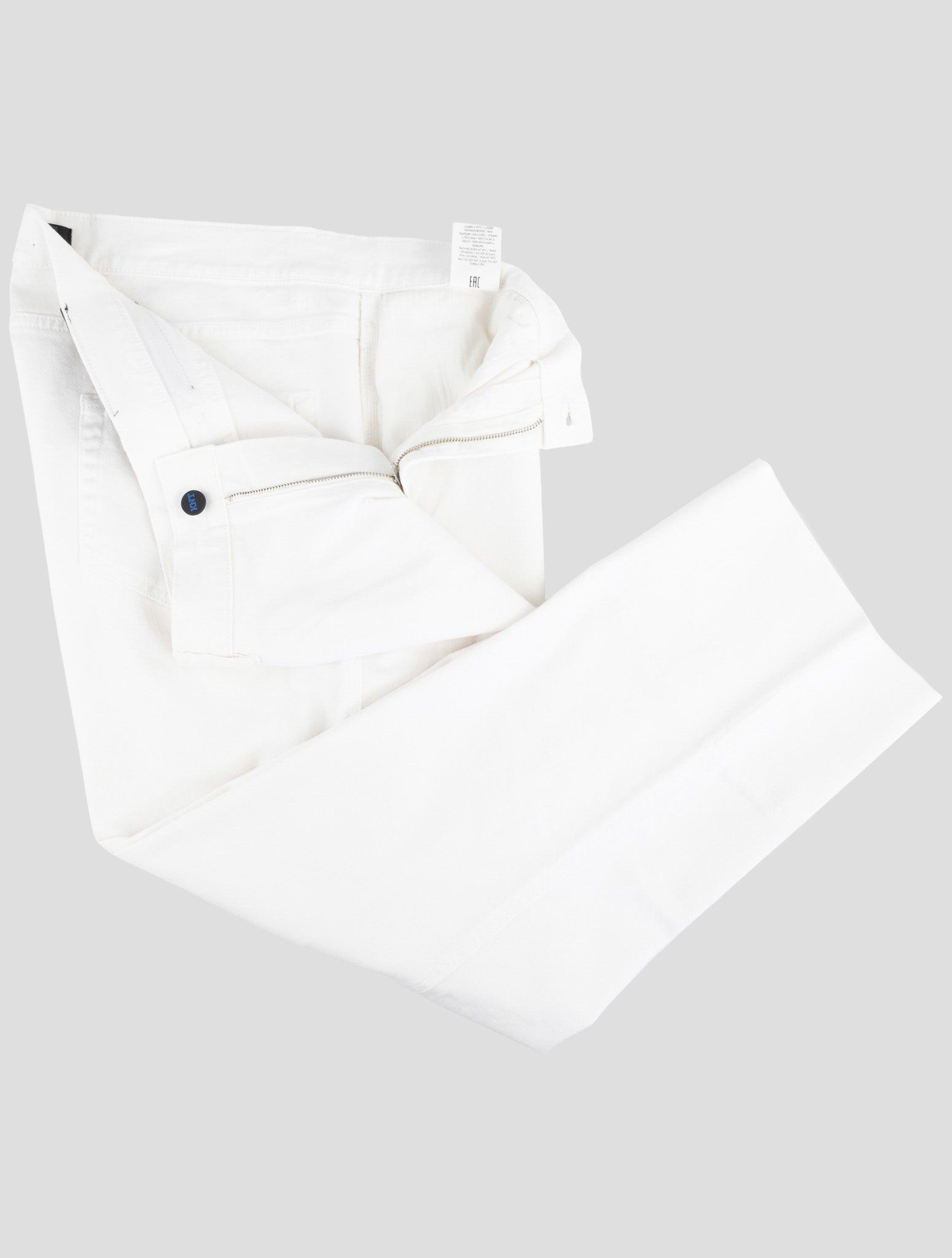 Kiton Knt White Cotton Ea Jeans
