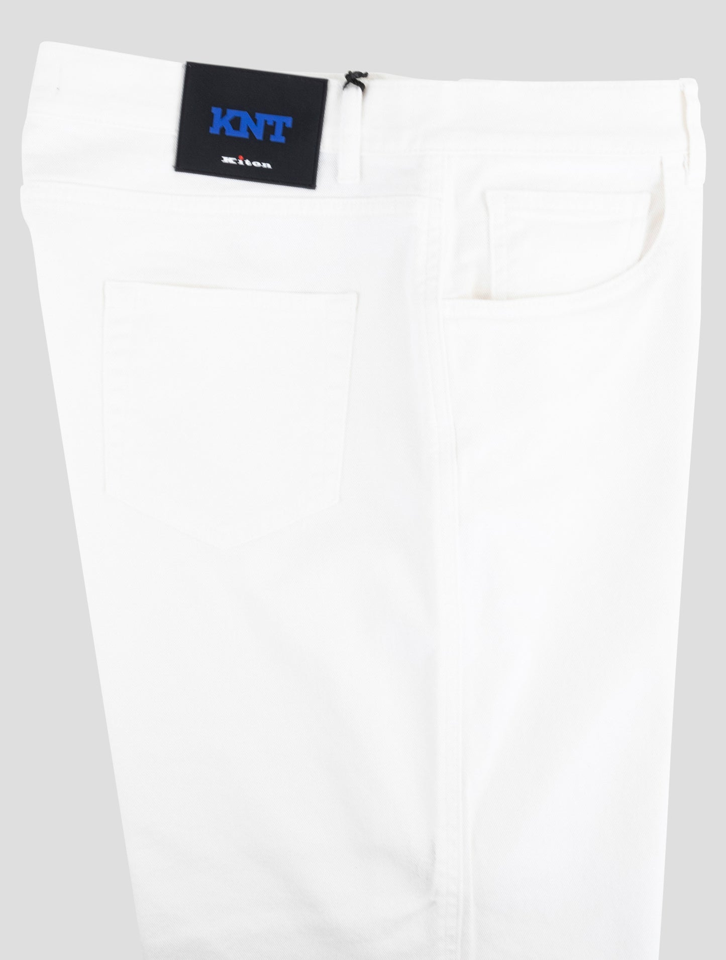 Kiton Knt White Cotton Ea Jeans