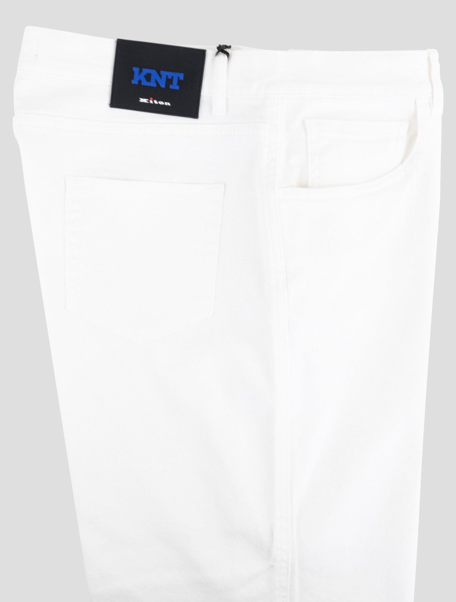 Kiton Knt White Cotton Ea Jeans