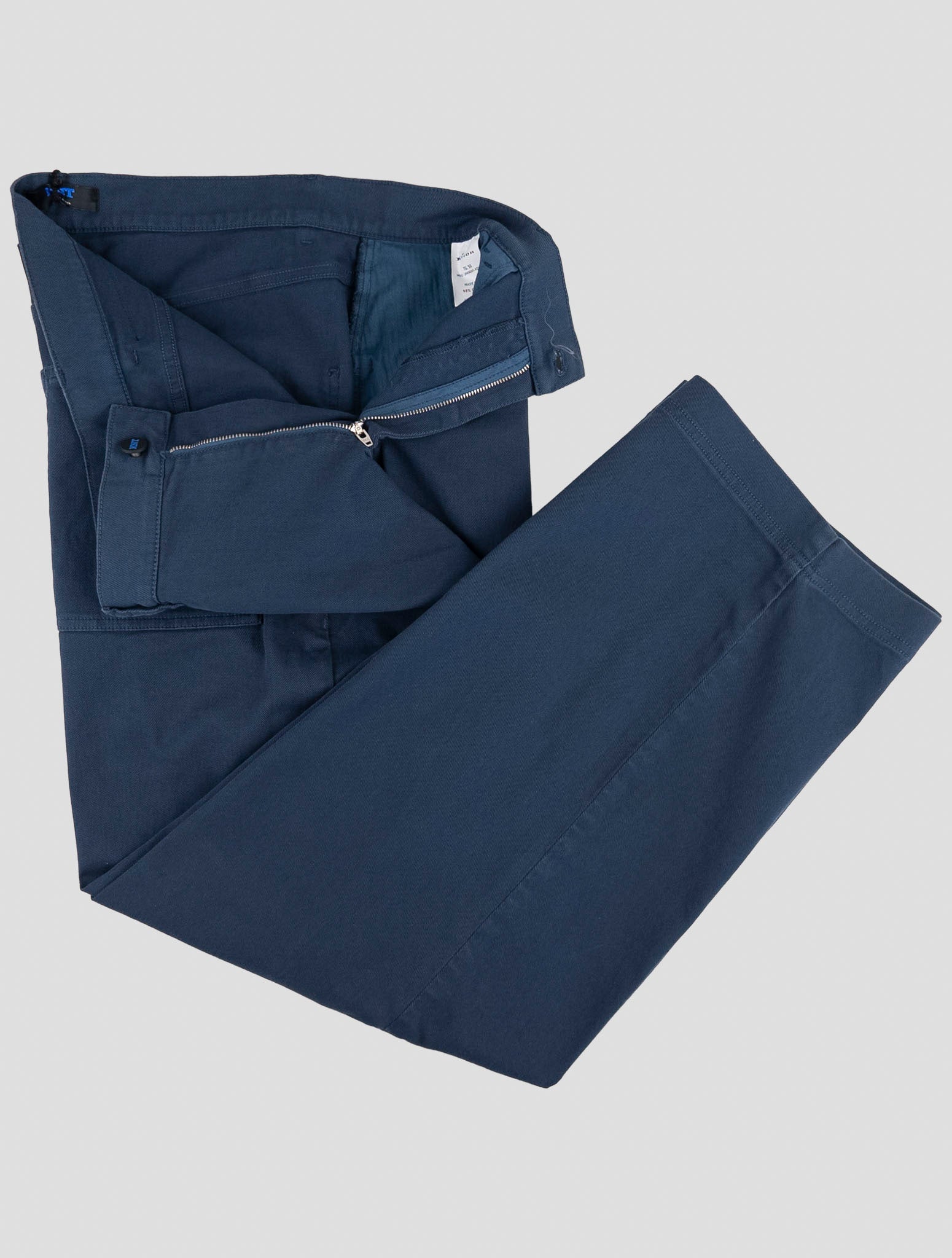 Kiton Knt Blue Cotton Ea Jeans