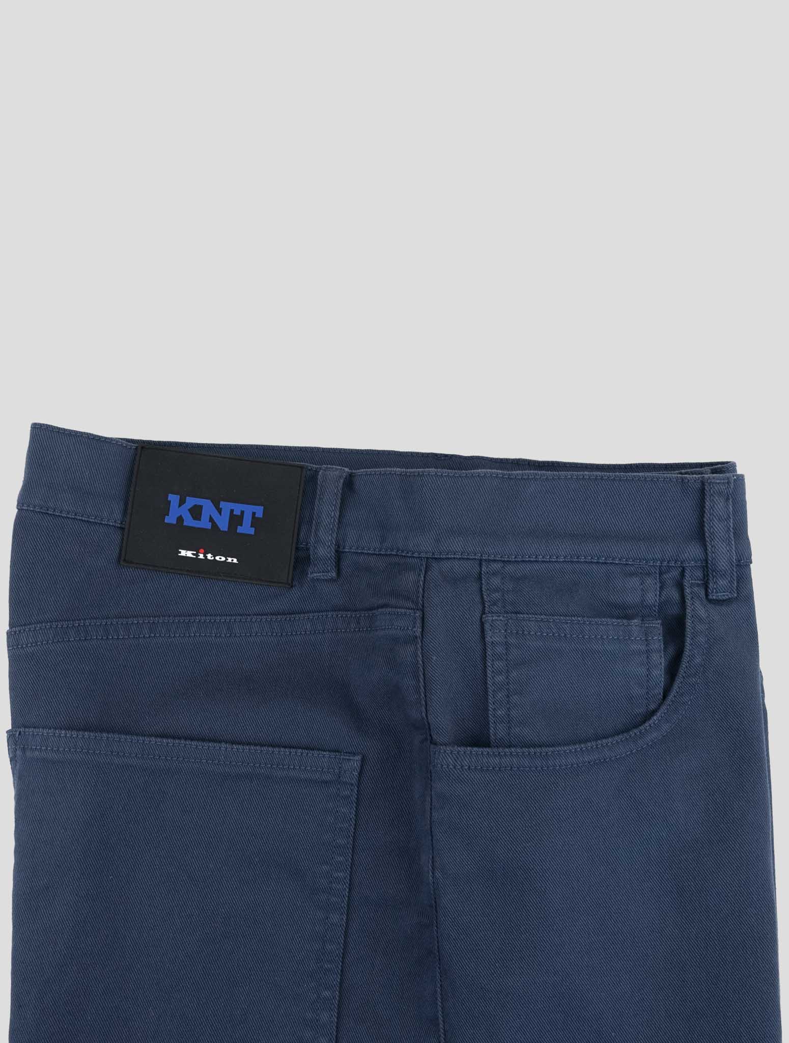 Kiton Knt Blue Cotton Ea Jeans