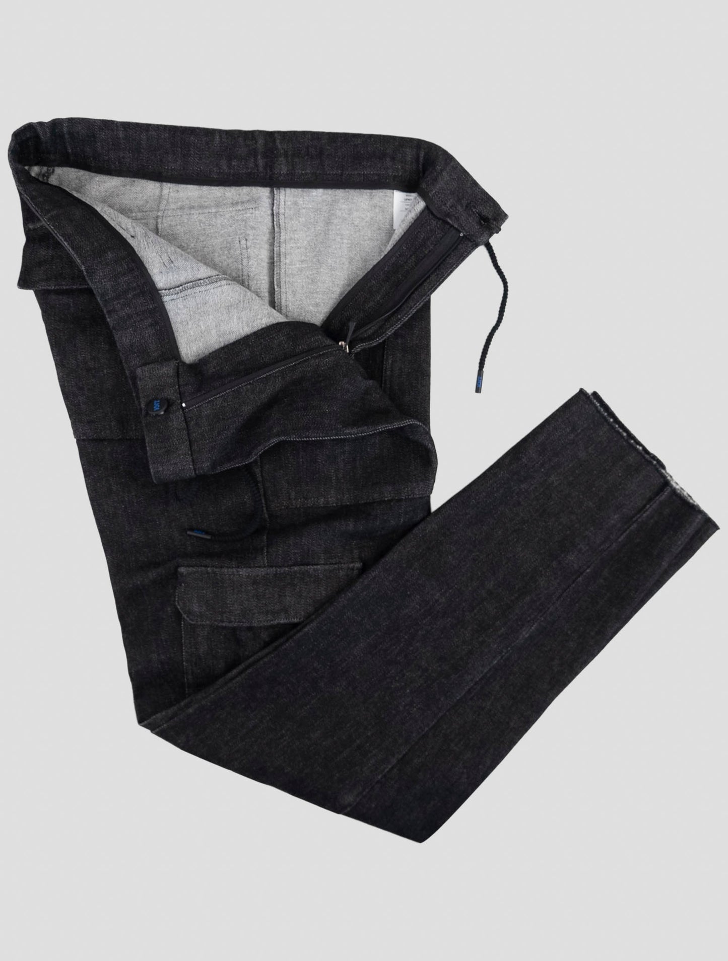 Kiton Knt Black Cotton Cashmere Ea Cargo Pants