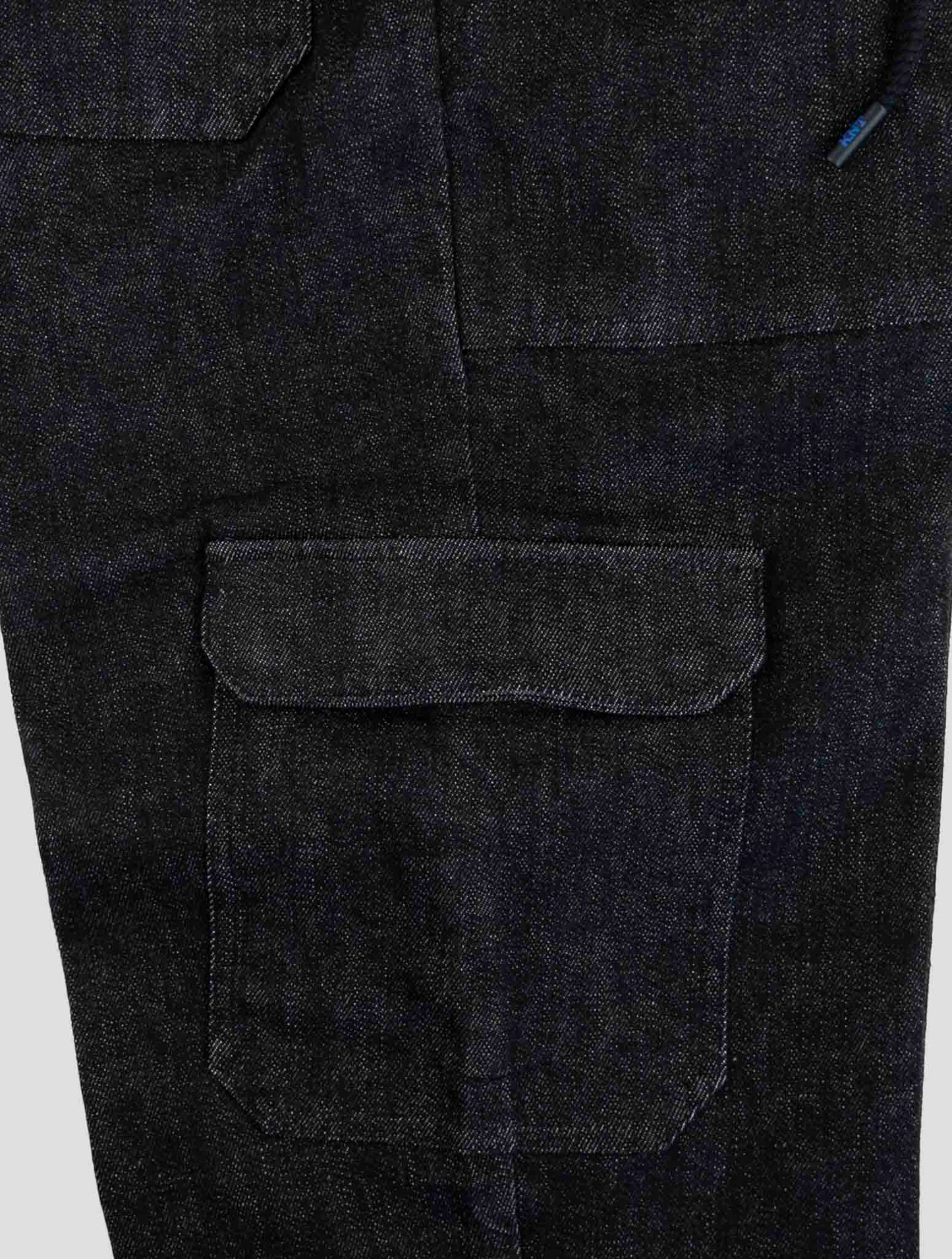 Kiton Knt Black Cotton Cashmere Ea Cargo Pants
