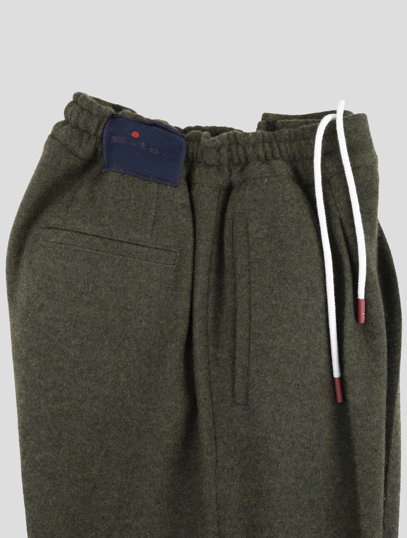Kiton Knt Green Cashmere Pa Pants