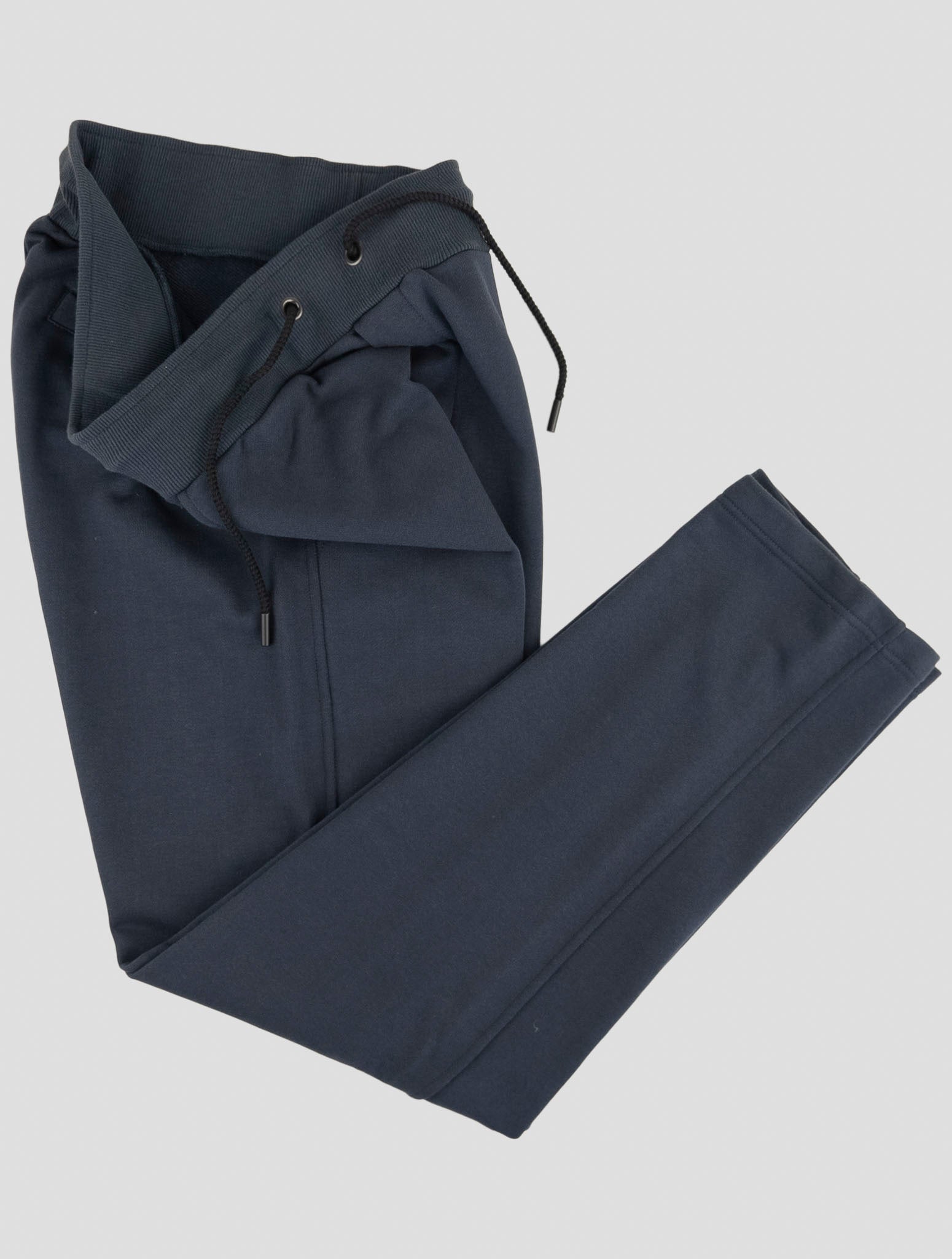 Kiton Knt Blue Cotton Jogging Pants