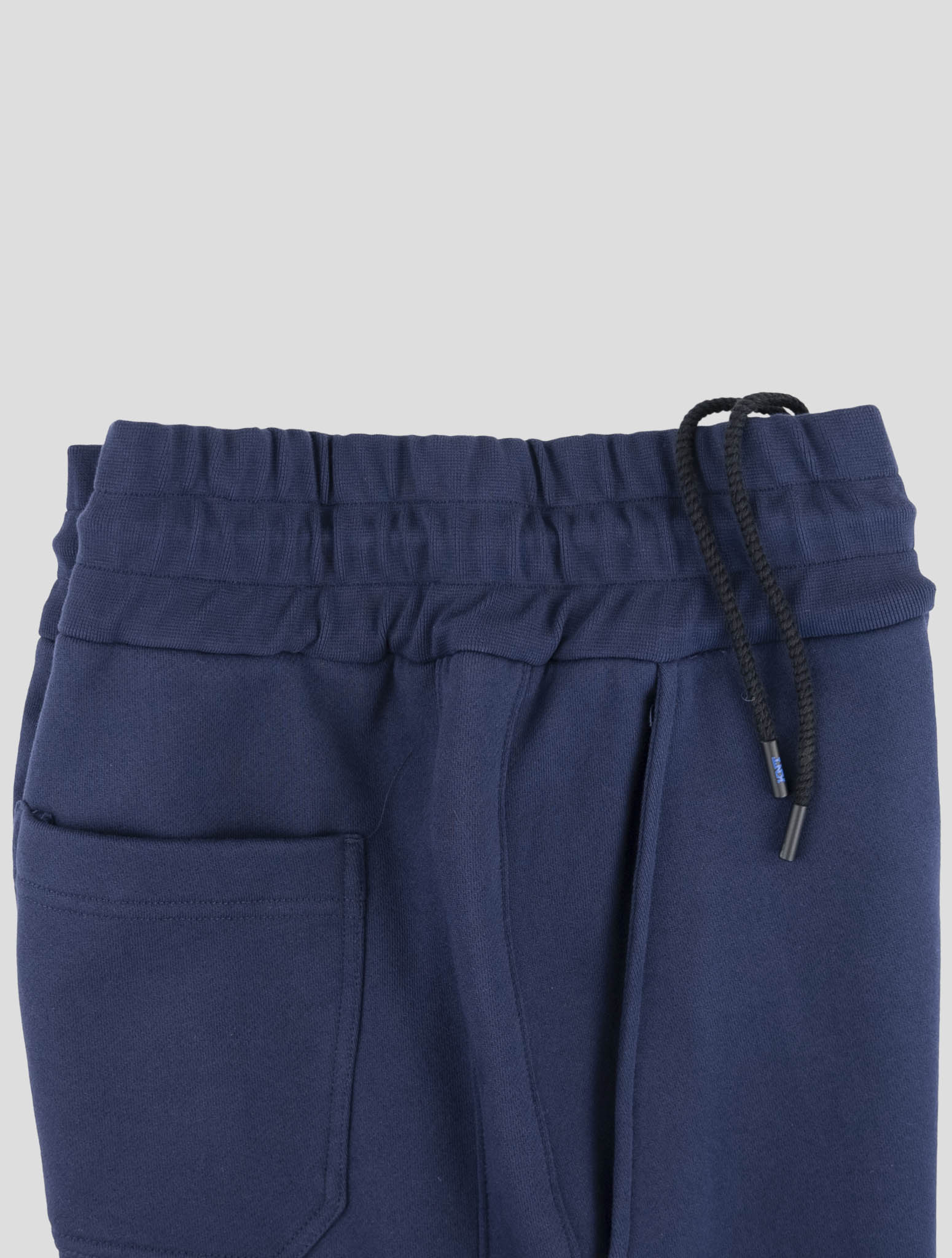 Kiton Knt Blue Cotton Jogging Pants