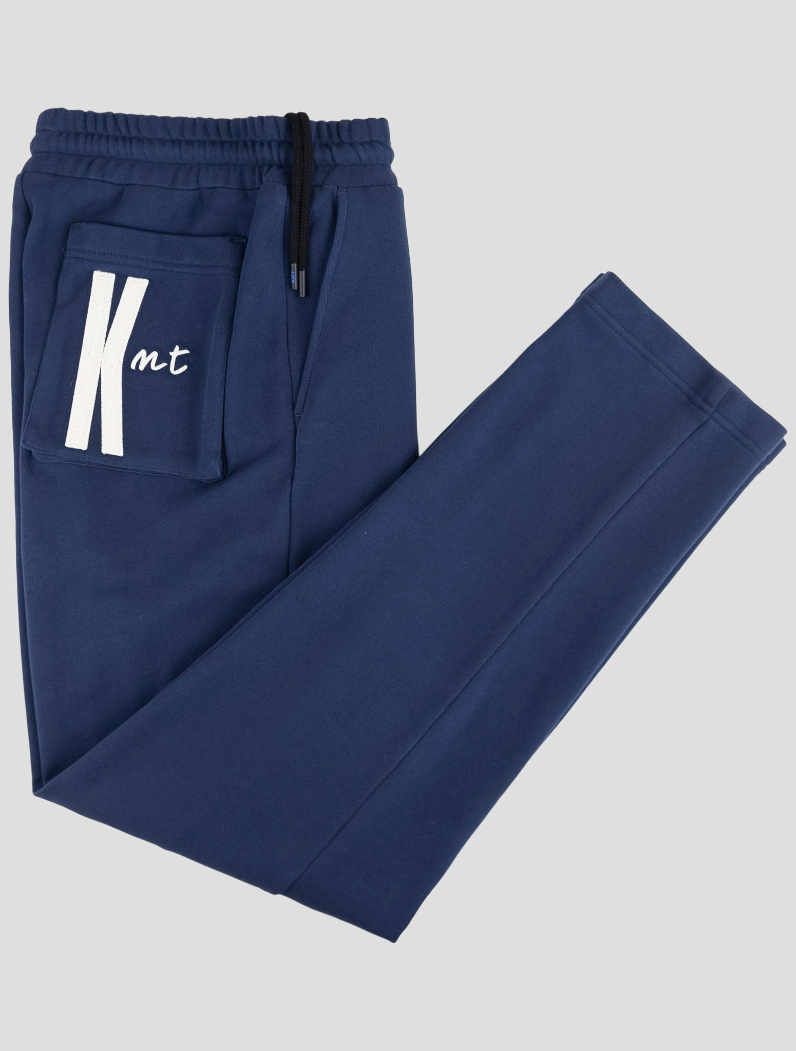 Kiton Knt Blue Cotton Jogging Pants