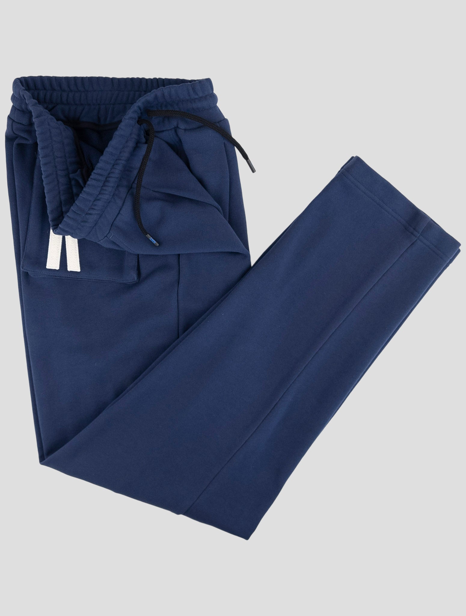 Kiton Knt Blue Cotton Jogging Pants
