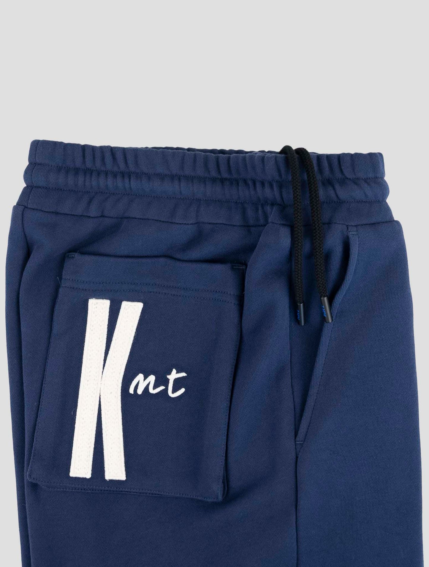 Kiton Knt Blue Cotton Jogging Pants
