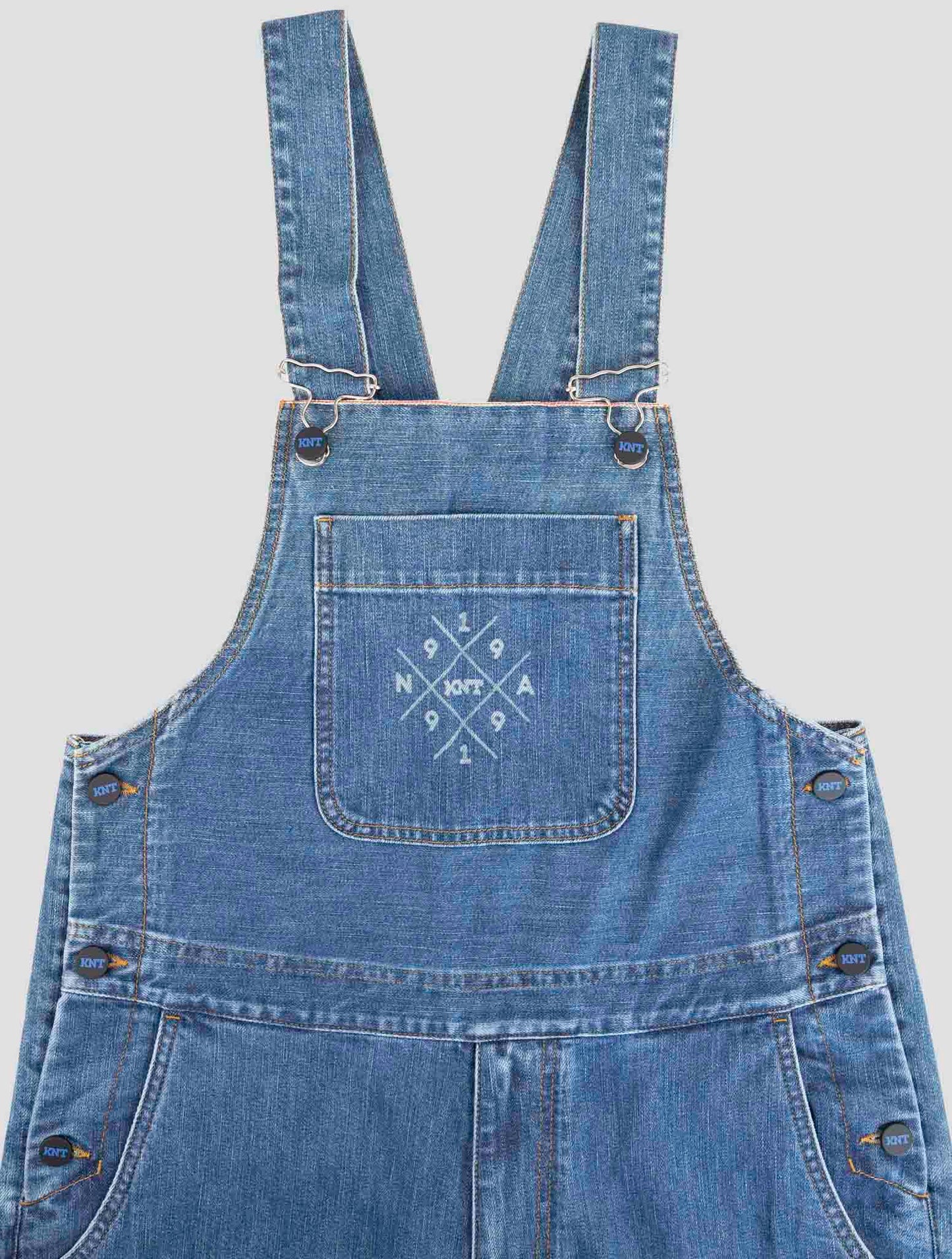 Kiton Knt Denim Cotton Pe Salopette