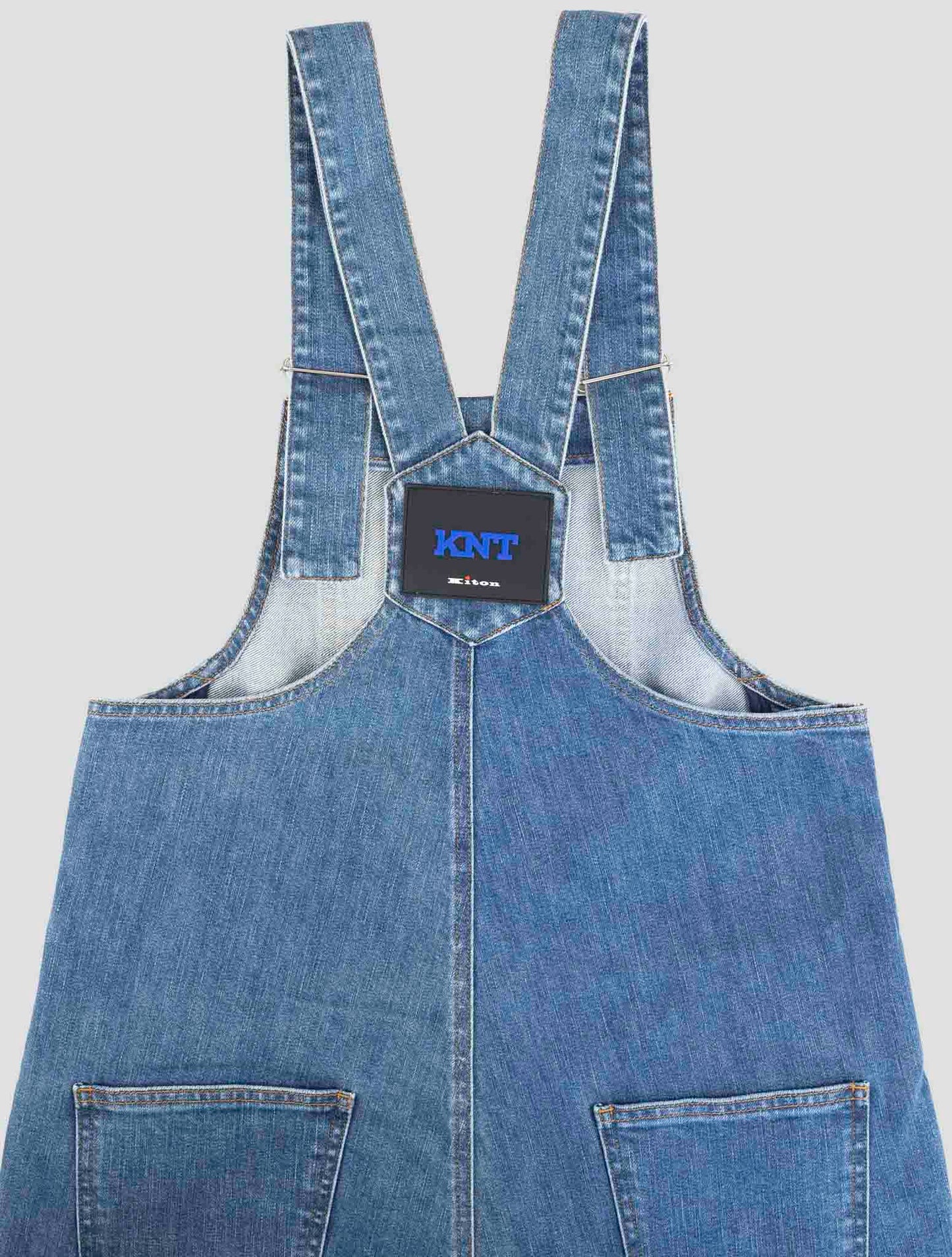 Kiton Knt Denim Cotton Pe Salopette