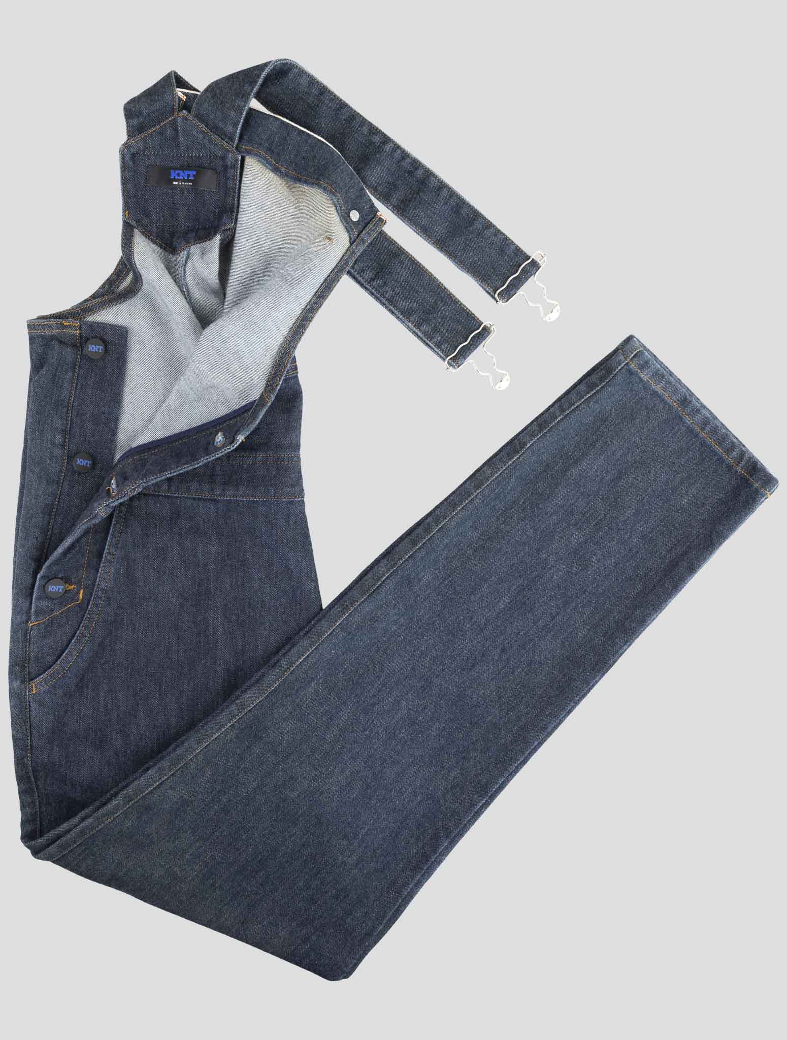 Kiton Knt Denim Cotton Pe Salopette