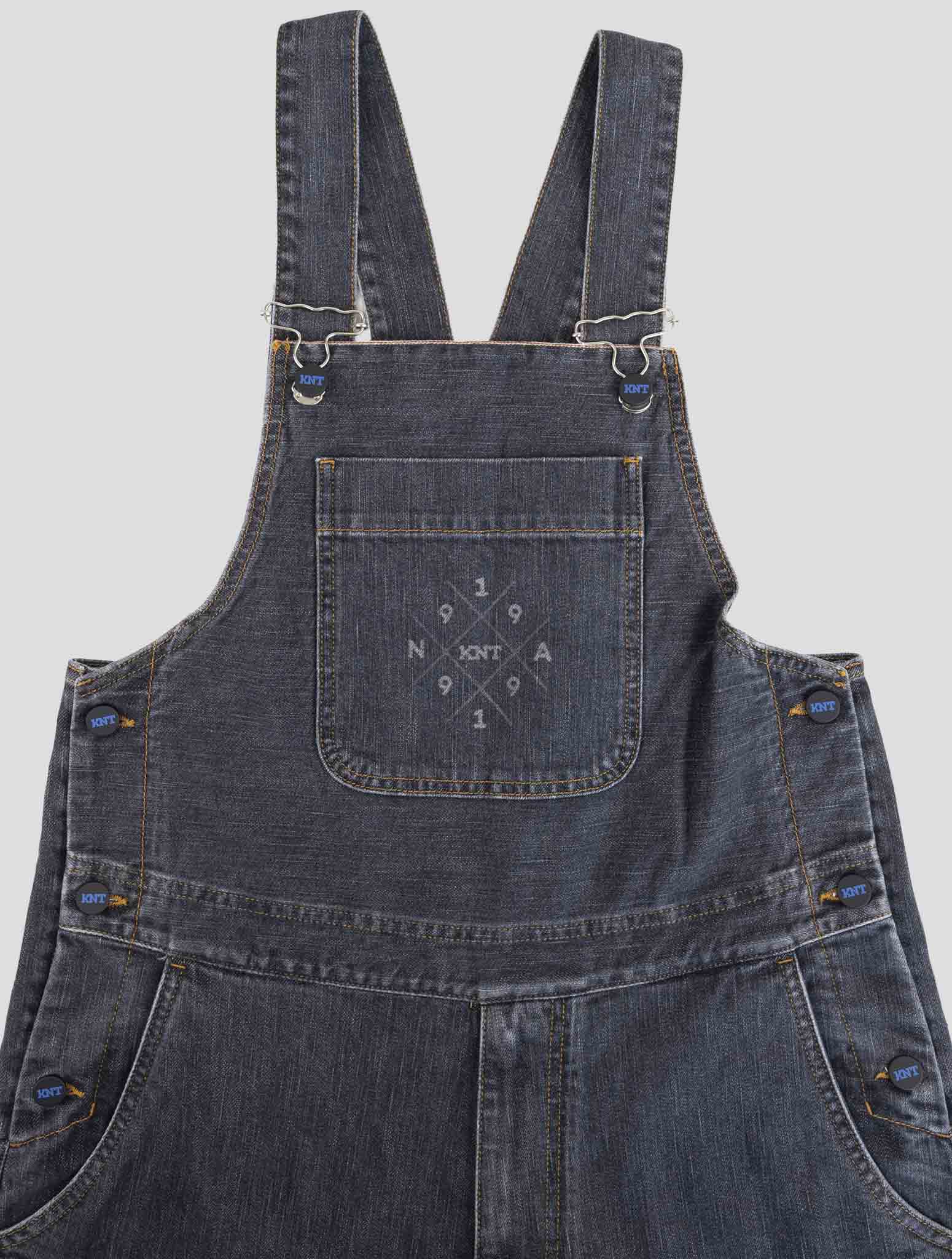 Kiton Knt Gray Cotton Pe Salopette