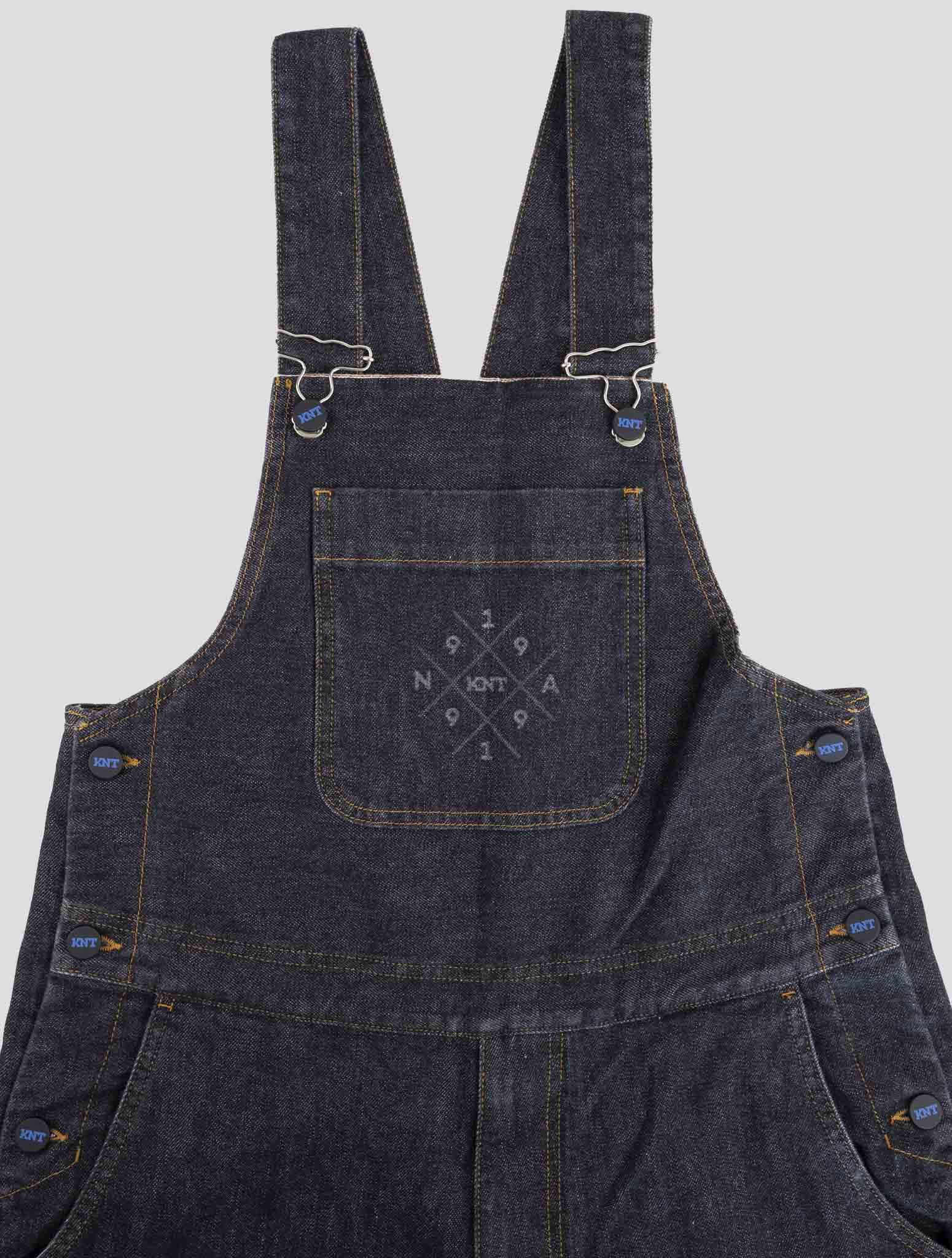 Kiton Knt Gray Cotton Pe Salopette