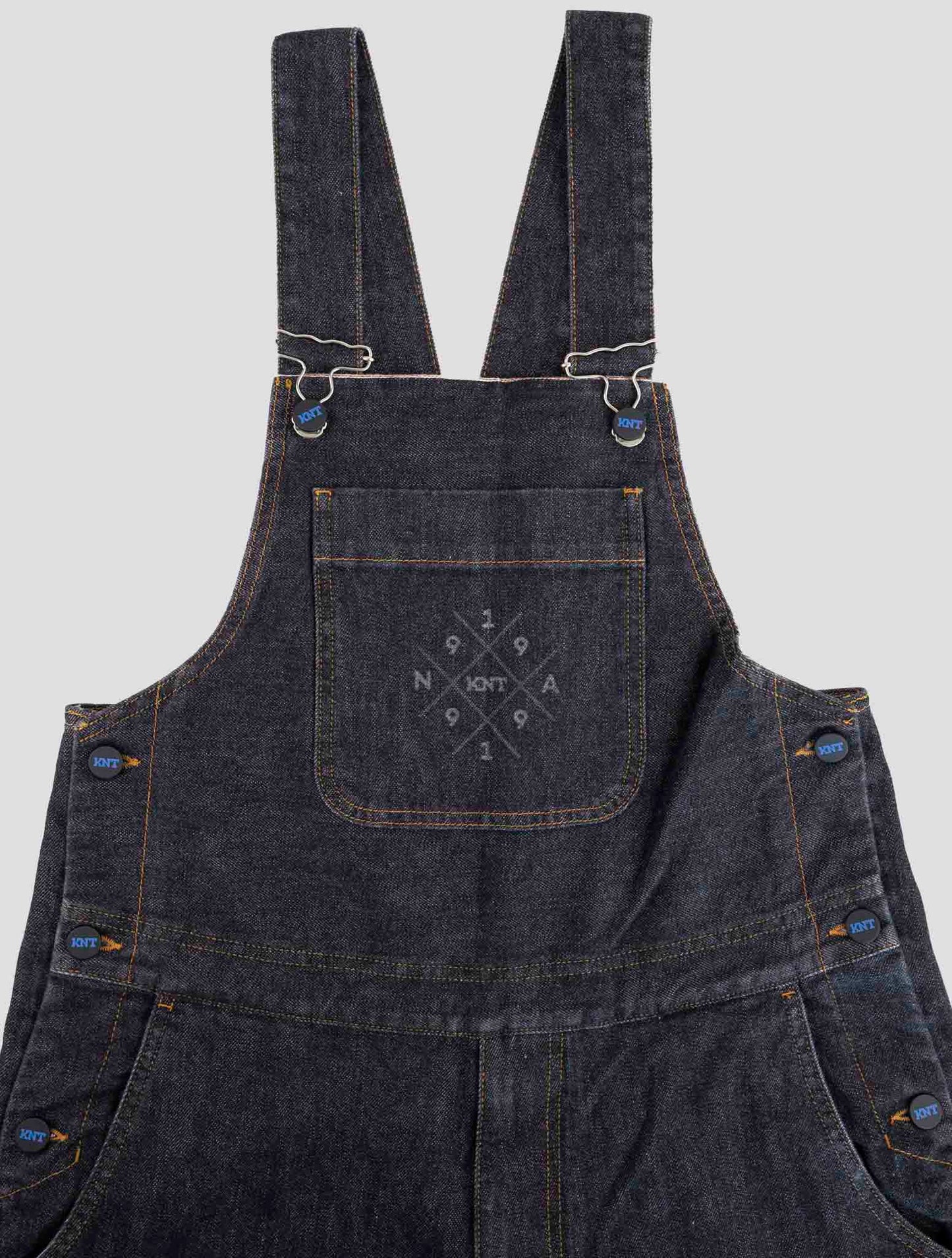 Kiton Knt Gray Cotton Pe Salopette