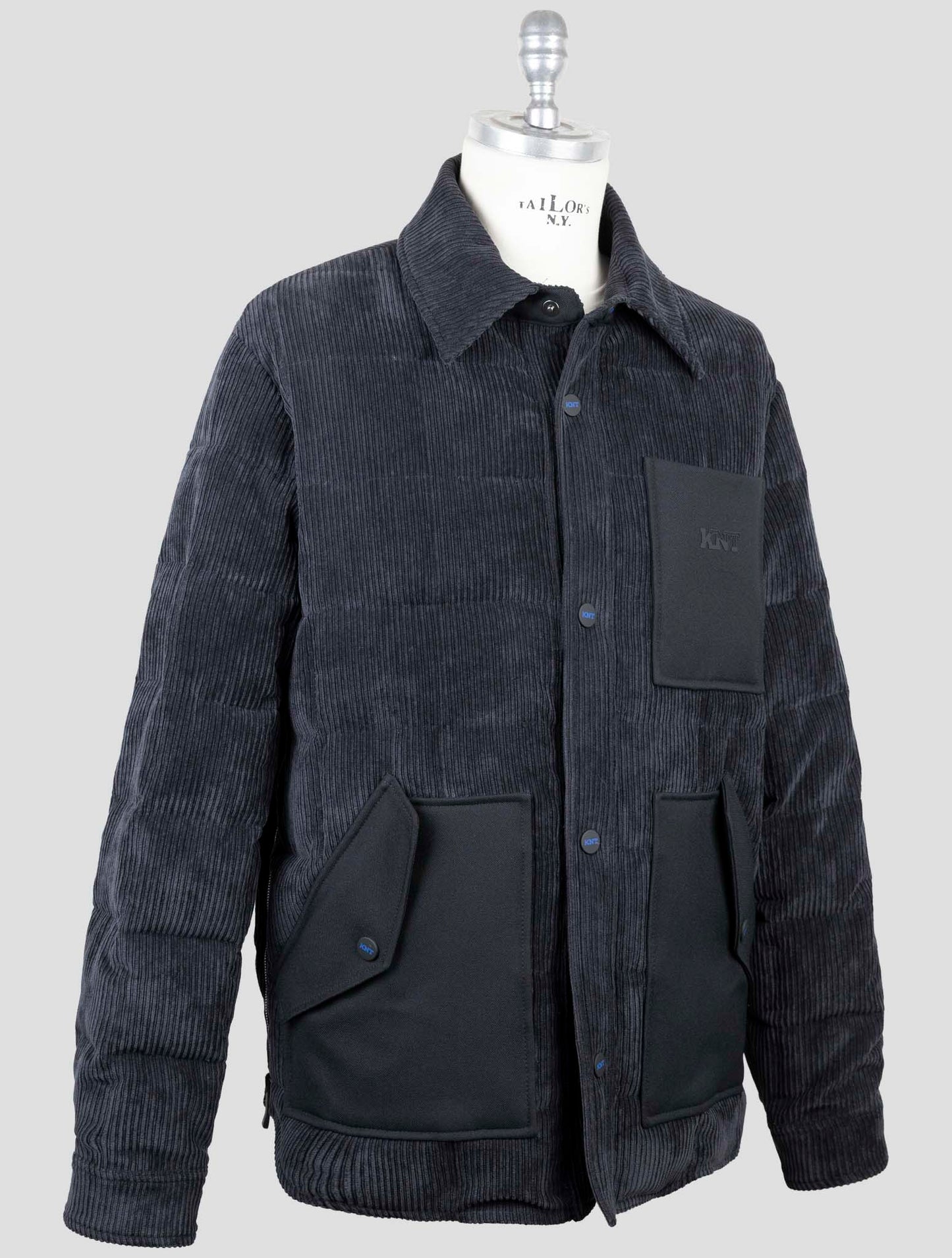 Kiton Knt Black Pl Pa Ea Velvet Coat