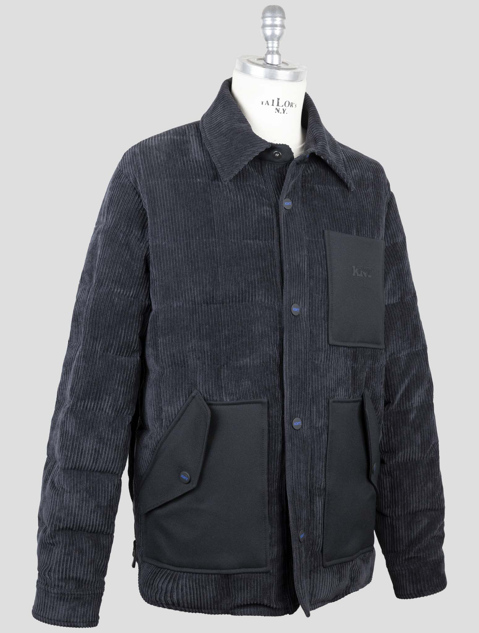 Kiton Knt Black Pl Pa Ea Velvet Coat