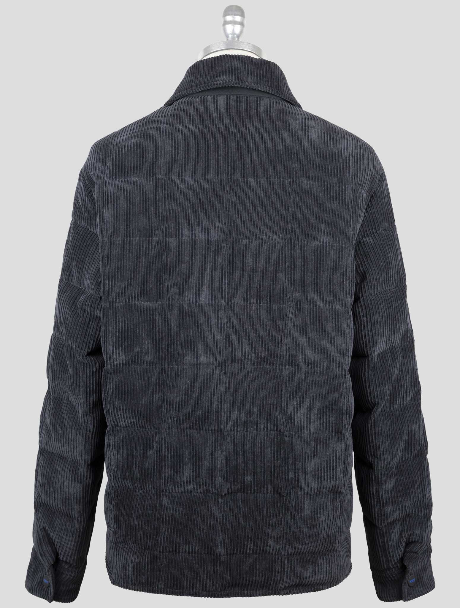 Kiton Knt Black Pl Pa Ea Velvet Coat