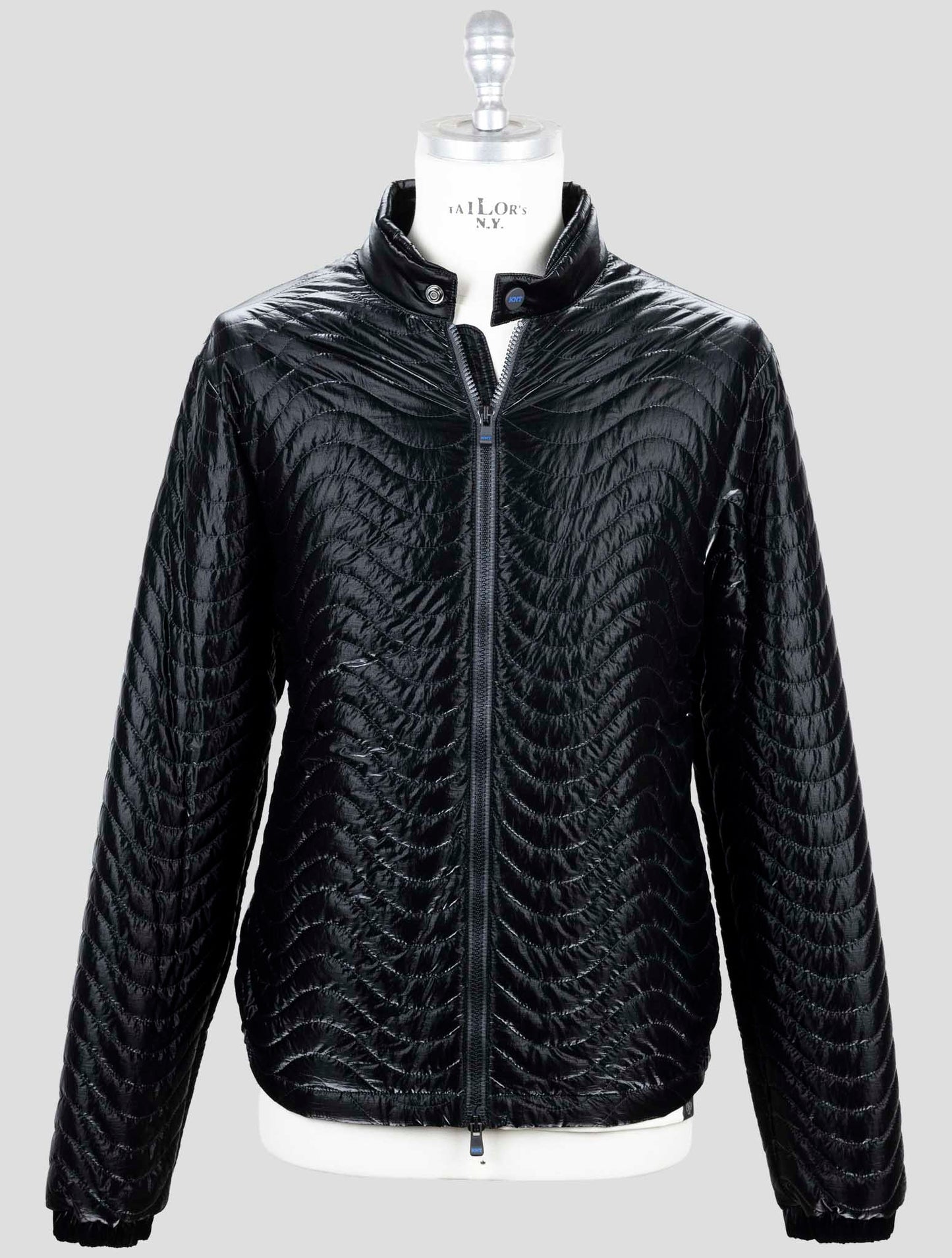 Kiton Knt Black Virgin Wool Pa Cashmere Overcoat