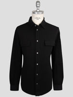 Kiton Black Cotton  Ea Shirt
