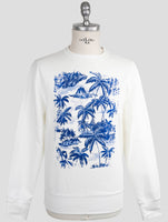 Kiton White Cotton Ea Sweater Hoodie