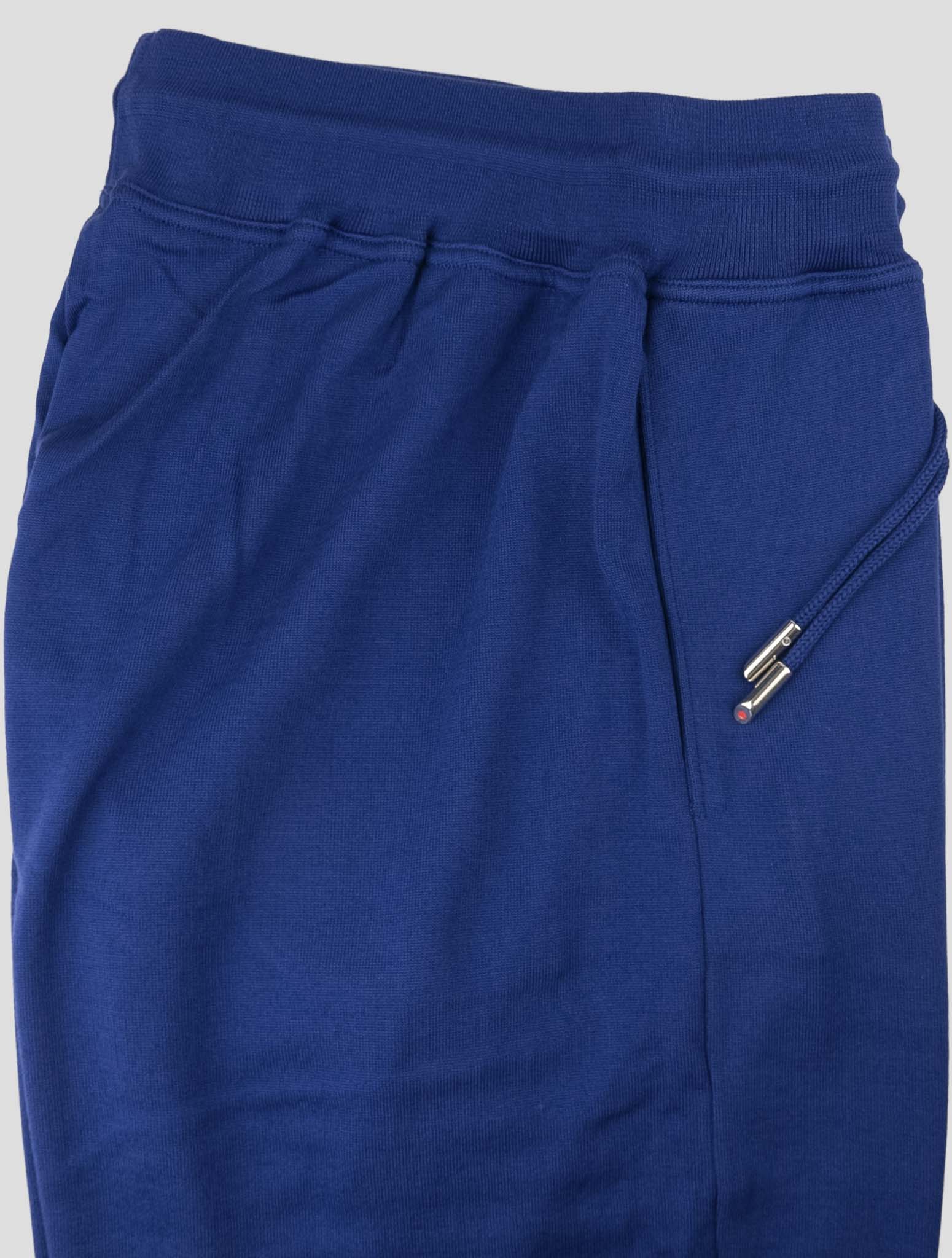 Kiton Blue Cotton Jogging Pants