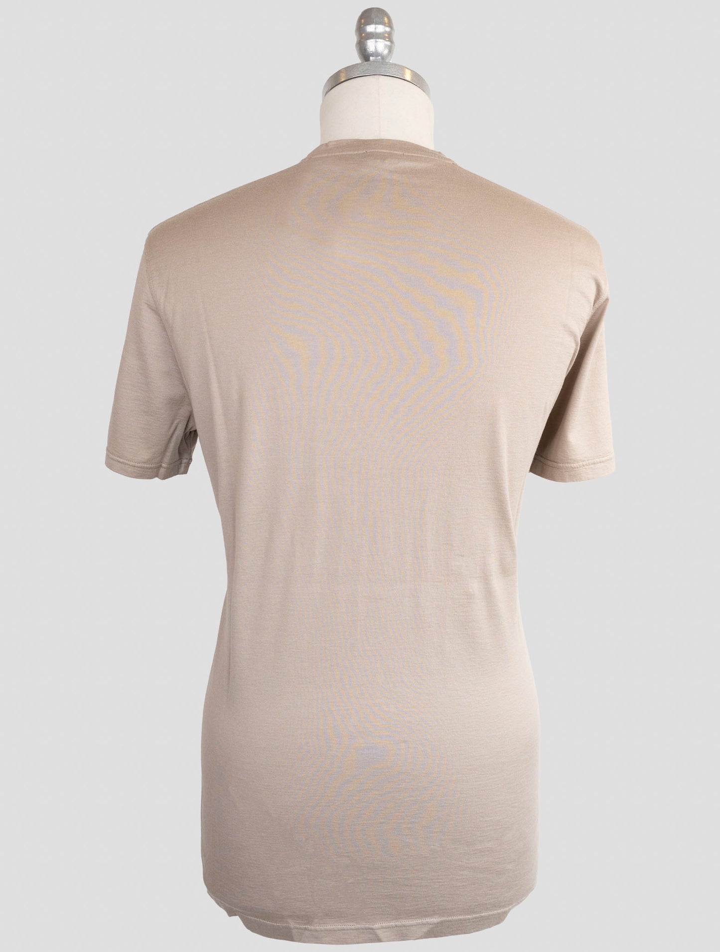 Kiton Taupe Cotton Cashmere T-Shirt