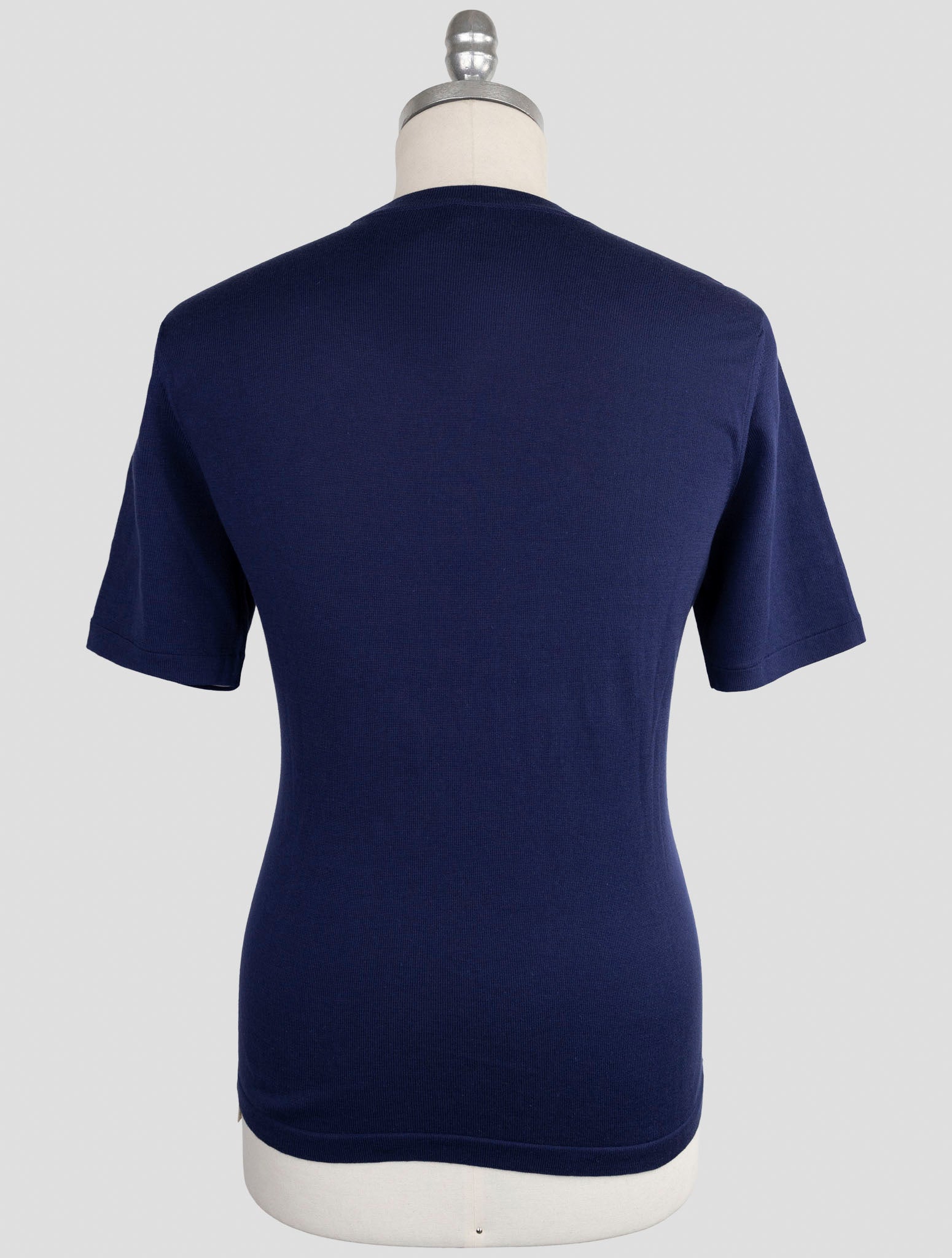 Kiton Blue Cotton T-Shirt