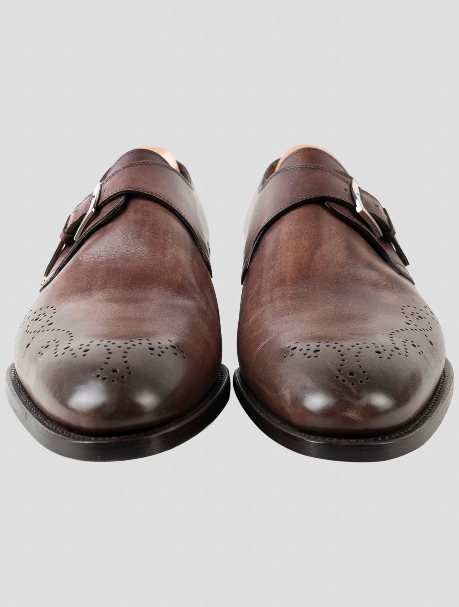 Kiton Brown Leather Dress Shoes