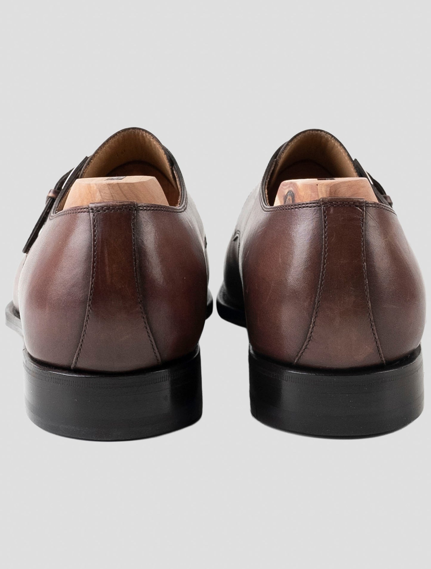 Kiton Brown Leather Dress Shoes