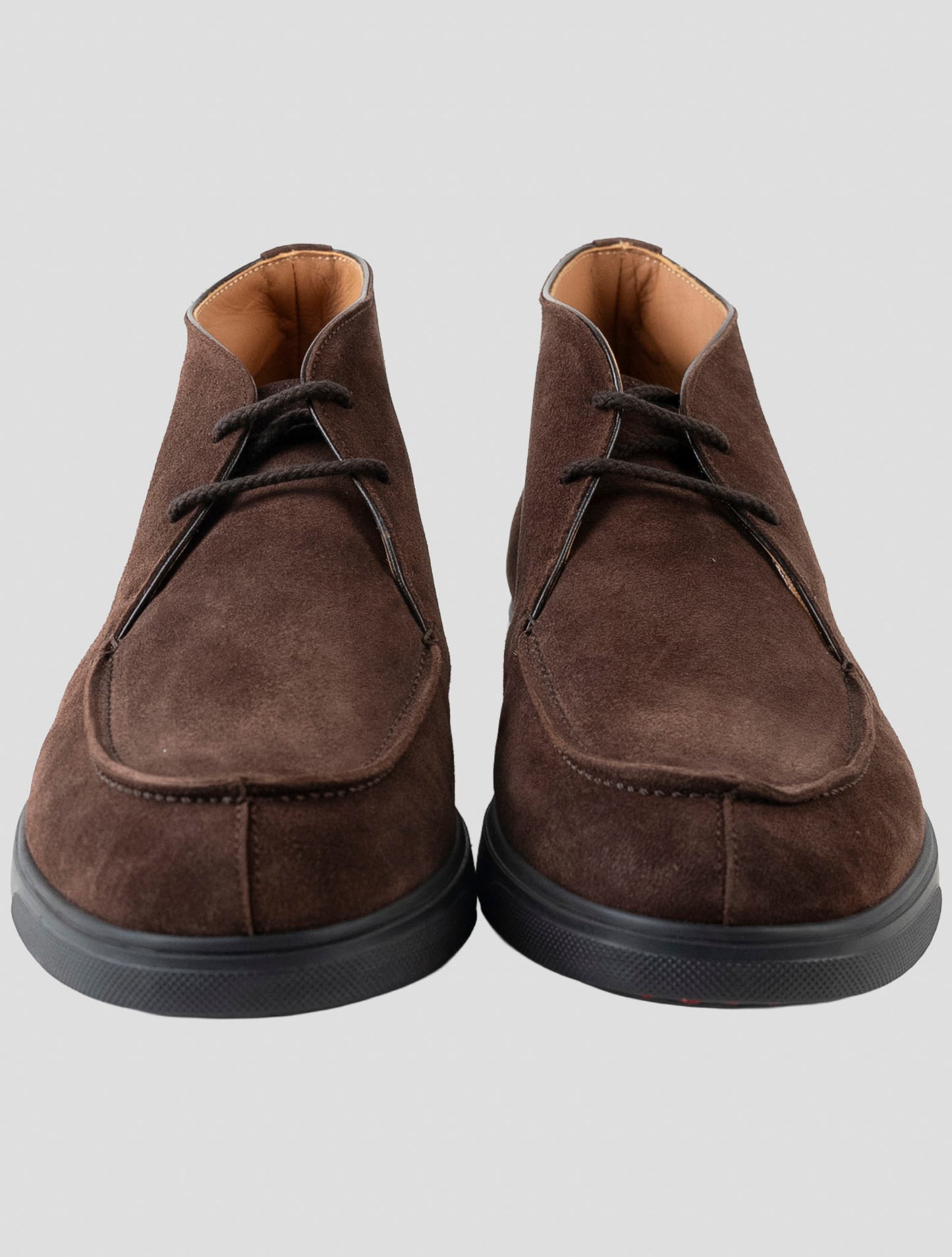 Kiton Brown Leather Suede Dress Shoes