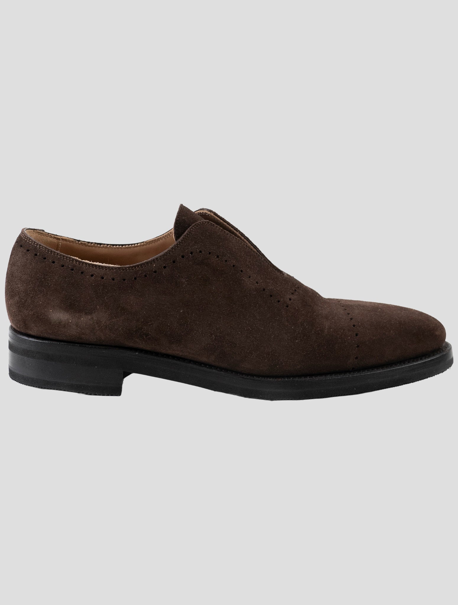 Kiton Brown Leather Suede Dress Shoes