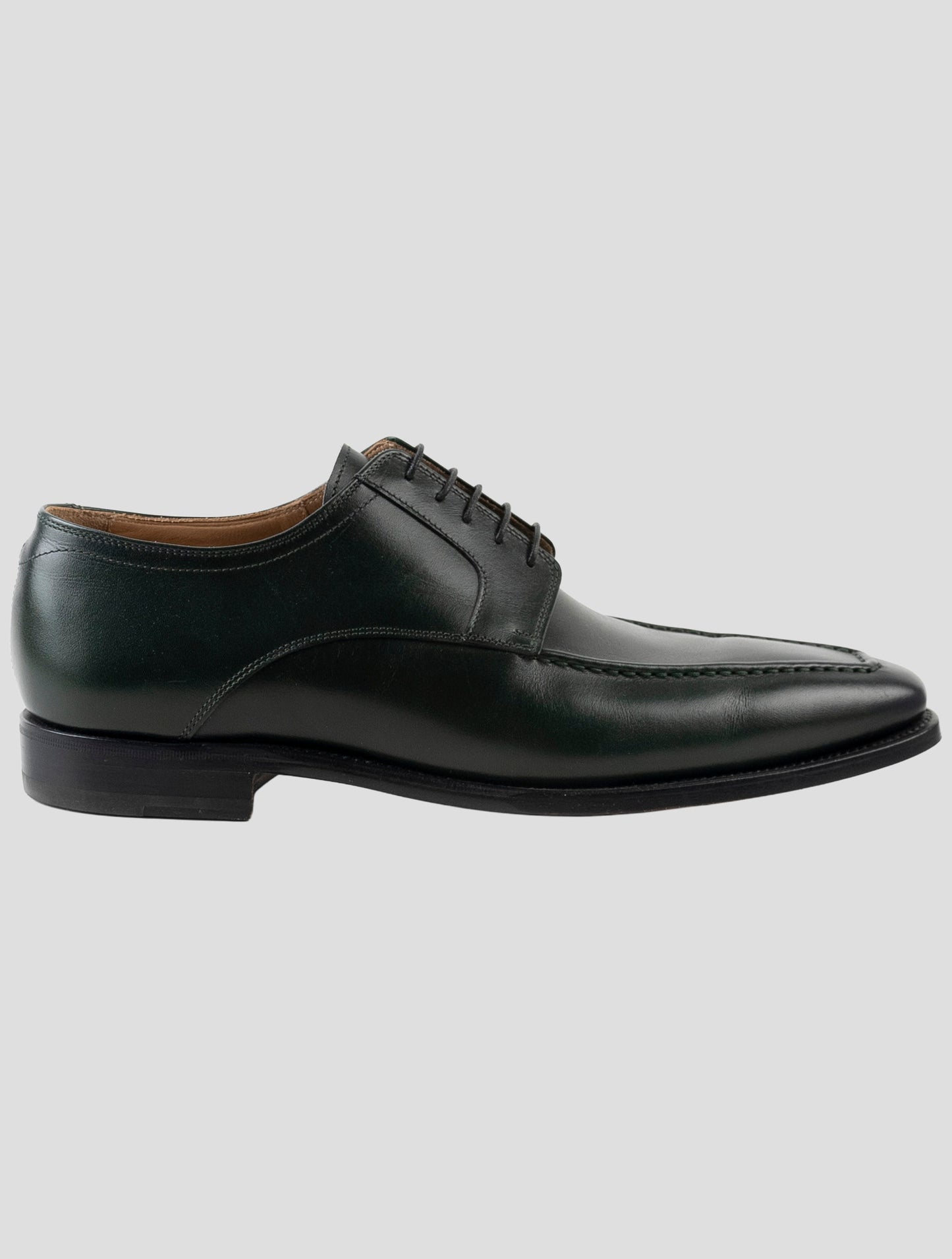 Kiton Green Leather Dress Shoes