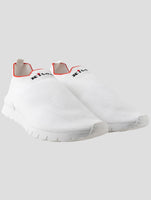 Kiton White Cotton Ea Sneakers