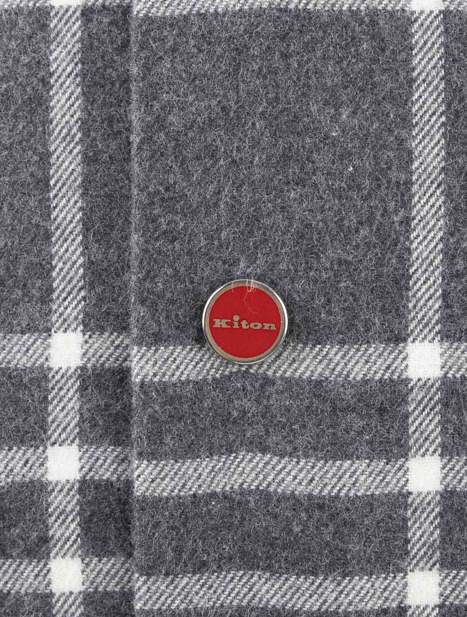 Kiton Gray Cotton Shirt