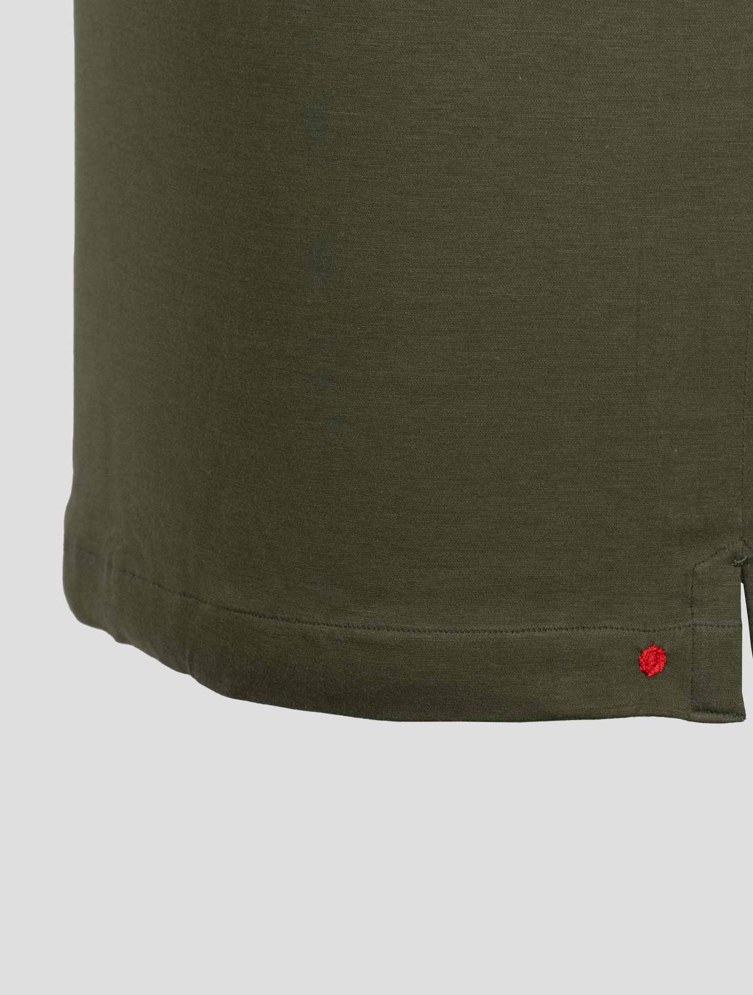 Kiton Green Cotton Polo