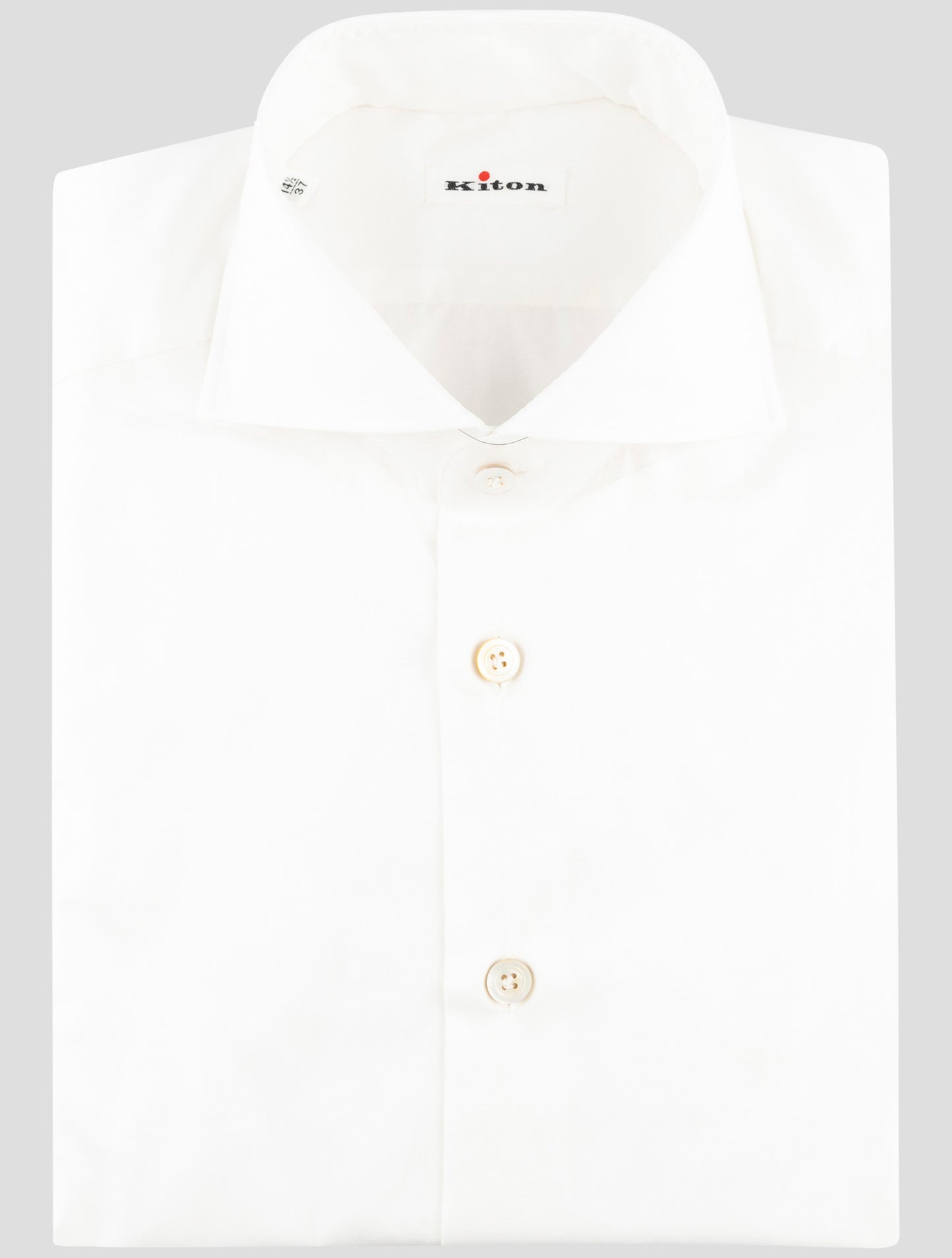 Kiton White Cotton Shirt