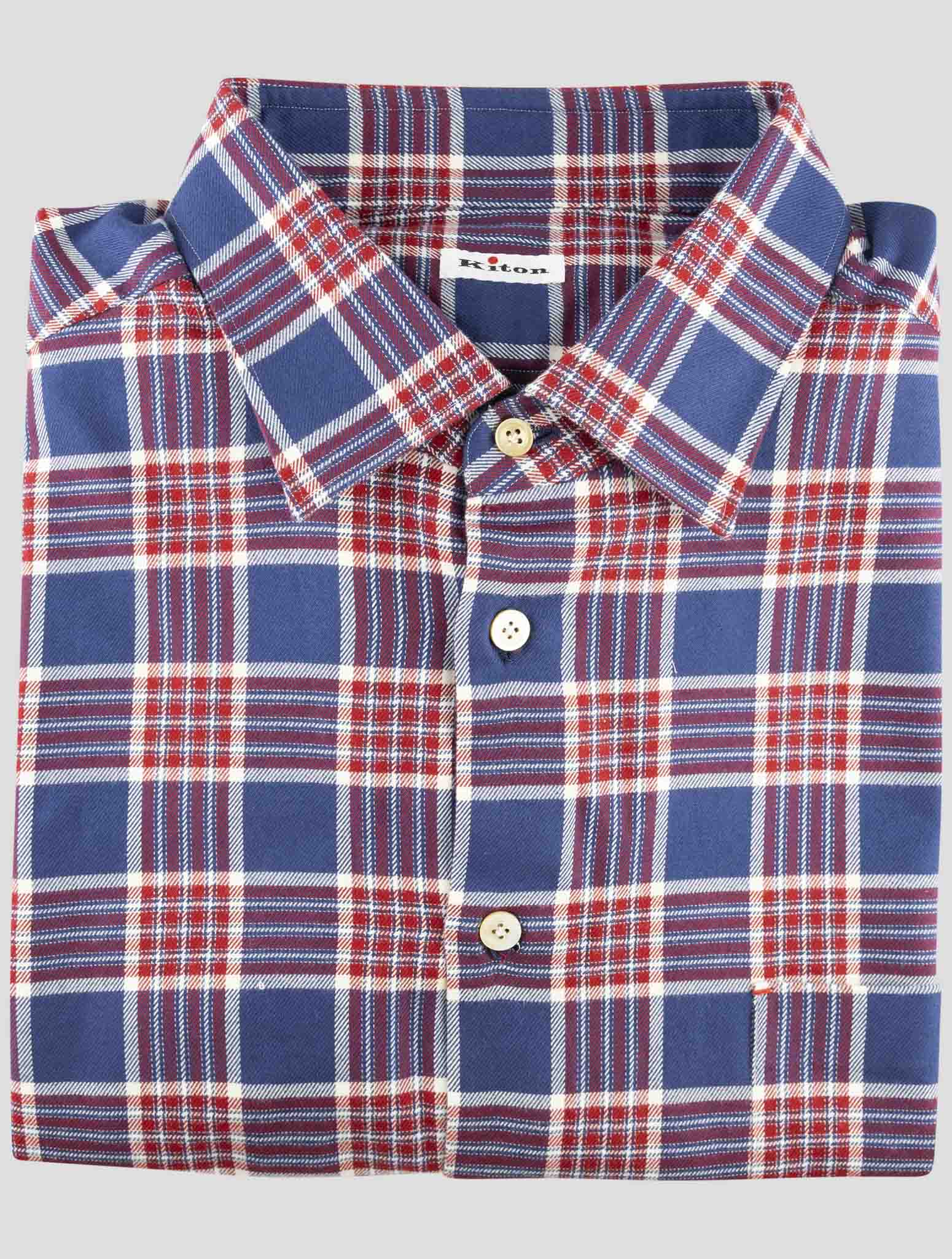 Kiton Multicolor Cotton Shirt